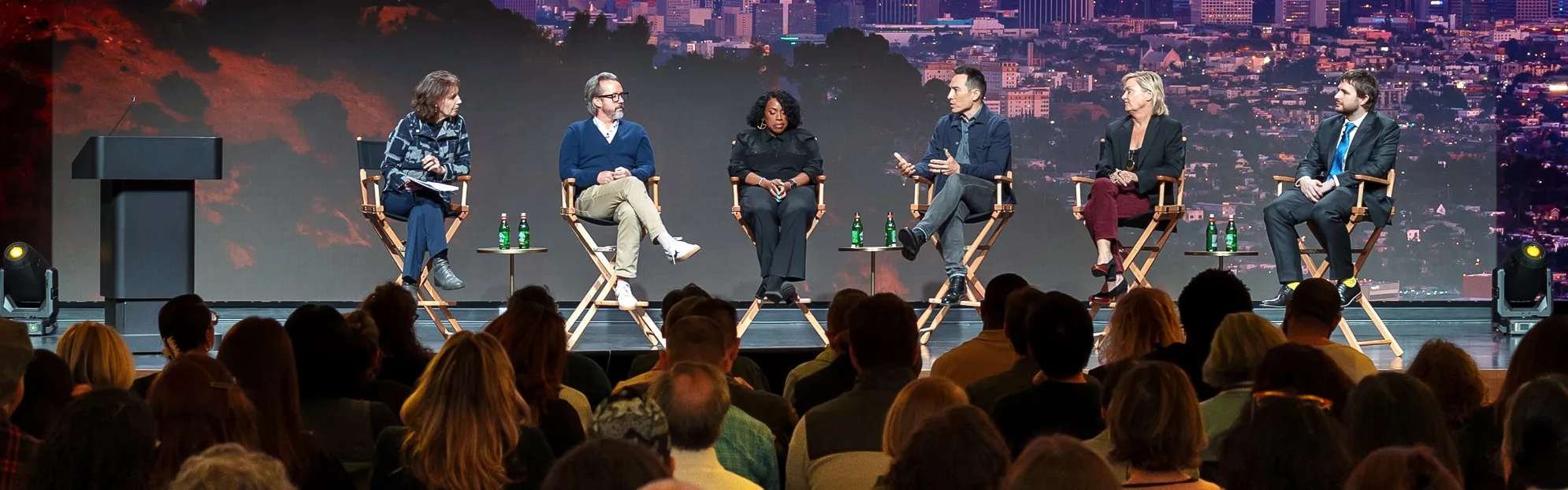 Los Angeles major, Karen Bass, speaking at the Creative Economy Launch Event