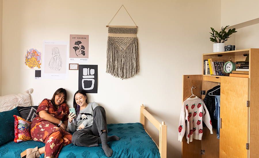 Otis College students have several on- and off-campus housing options, including shared suites in the Residence Hall.