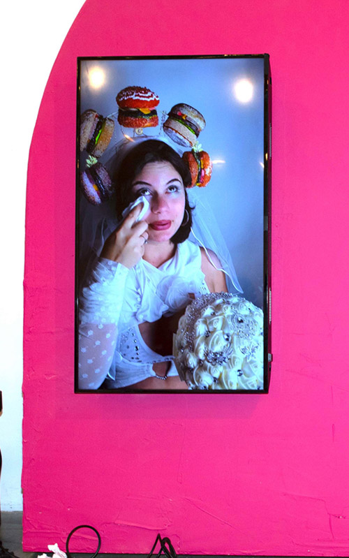  Installation view of the MFA Thesis Show by Vita Kari (’24 MFA Fine Arts), who recently was profiled in W Magazine.