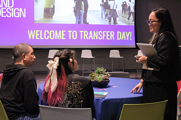 Yoi and students at Otis College Transfer Day