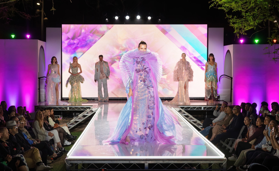 Erin Bond’s design for her mentor project with Julie de Libran and Vanessa Khattar, sponsored by West Coast Exports. Photograph by Sarah Galonka/Otis College of Art and Design. 