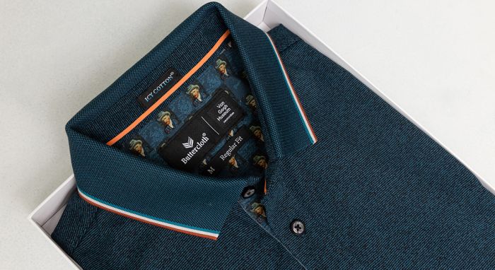 Closeup of Buttercloth’s limited collection inspired by Vincent van Gogh