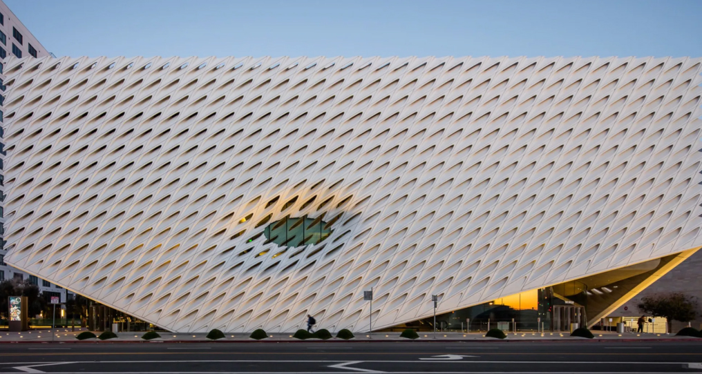 The Broad Museum. Photograph courtesy the museum.