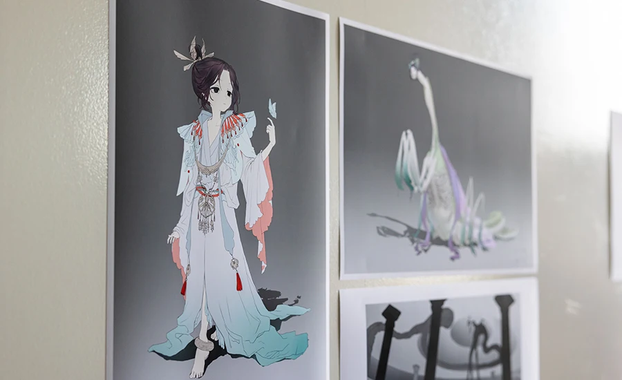 Illustration of a geisha