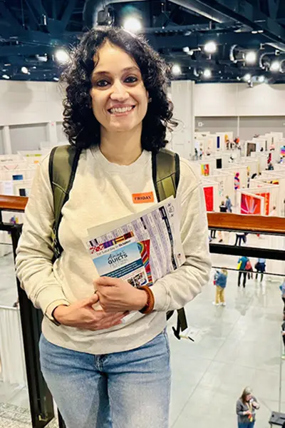 Rupali Bhardwaj at QuiltCon 2026 in Raleigh, North Carolina.