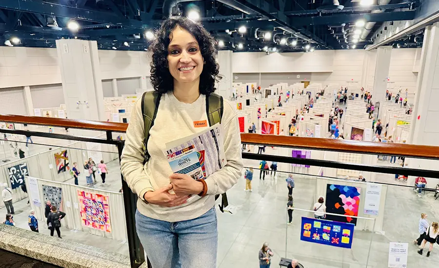 Rupali Bhardwaj at QuiltCon 2026 in Raleigh, North Carolina.