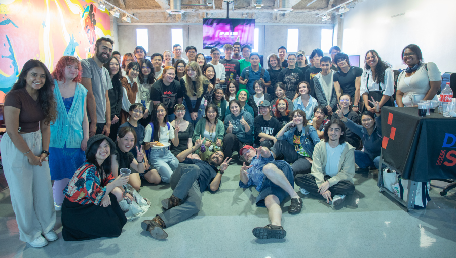 USC Games students visit with Otis Game and Entertainment Design students in Fall 2024.