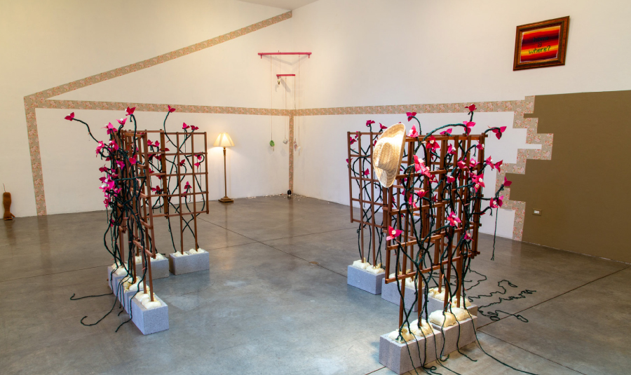 Shelby Lindsley, Dwelling in Between, installation view, photograph by Jess Star/Otis College of Art and Design
