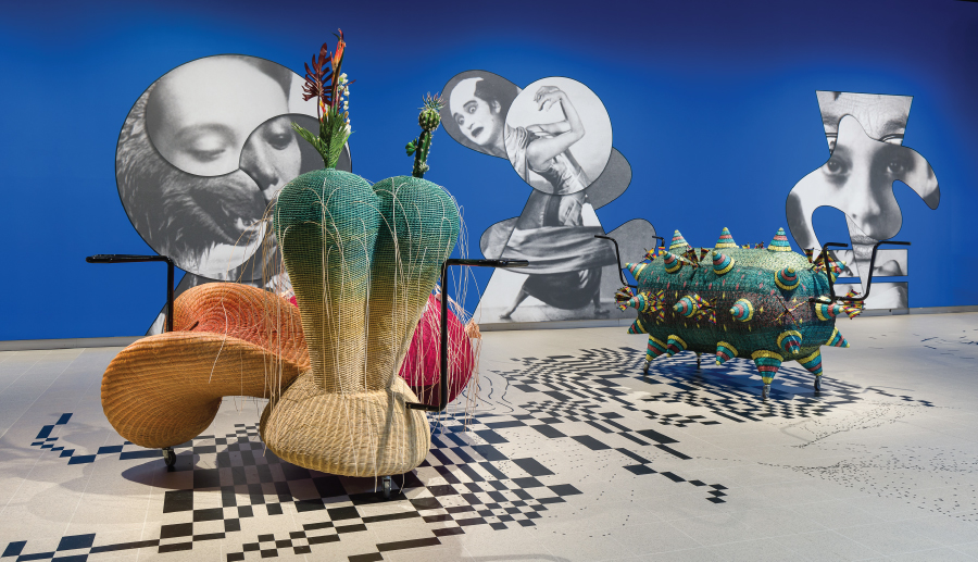 Installation view of Haegue Yang: Leap Year, Hayward Gallery, London, 2024. Photograph by Mark Blower