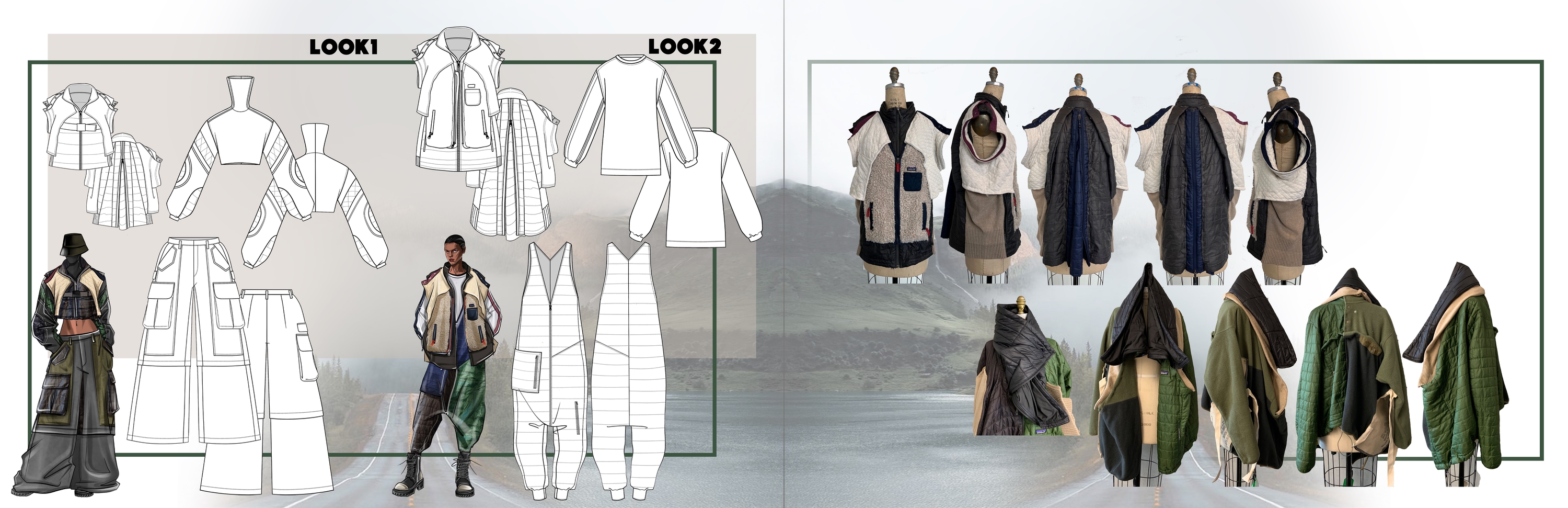 draping process and flats
