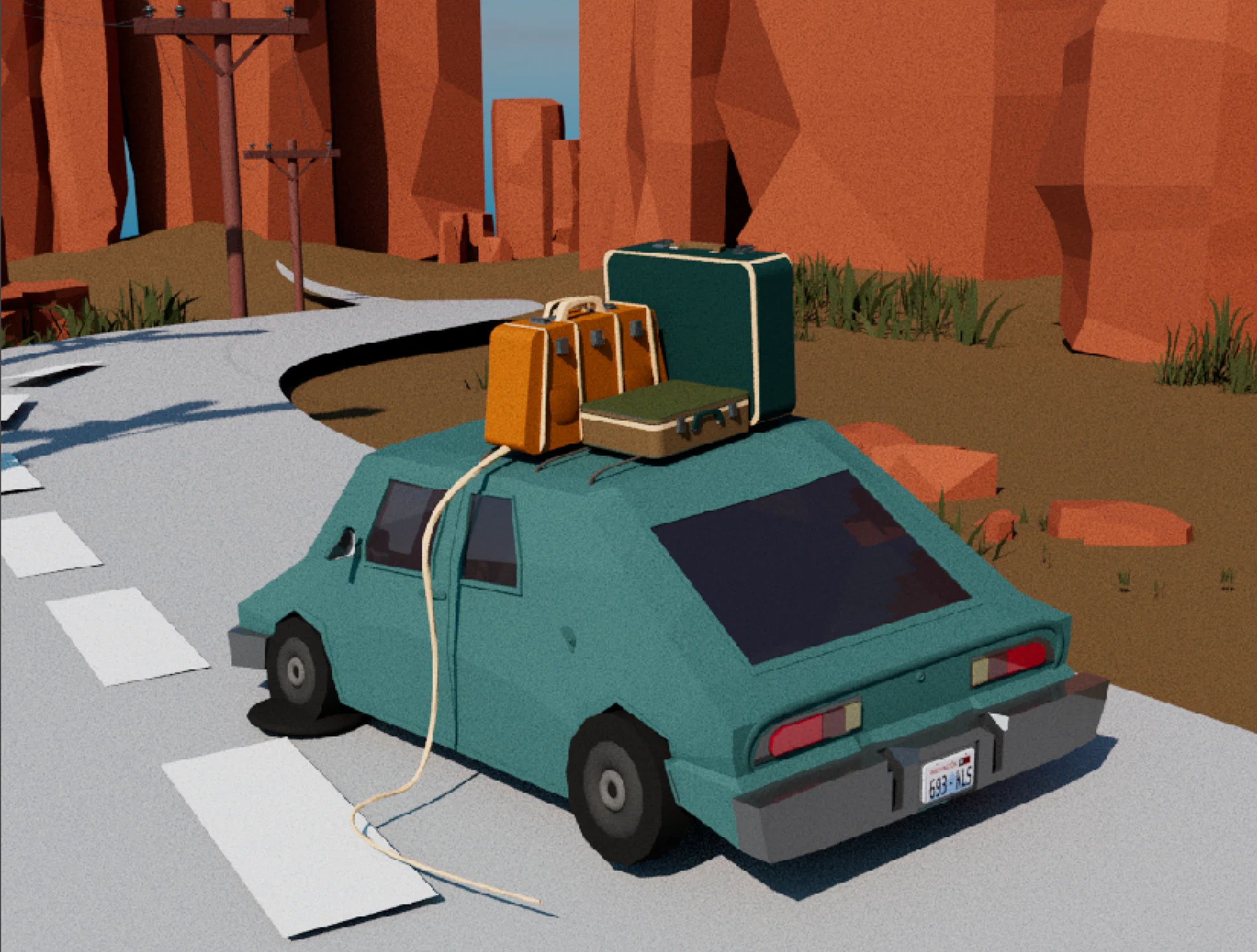 Road to Nowhere is a 3D Maya project that explores a series of misfortunate events, leading to an uncertain journey.