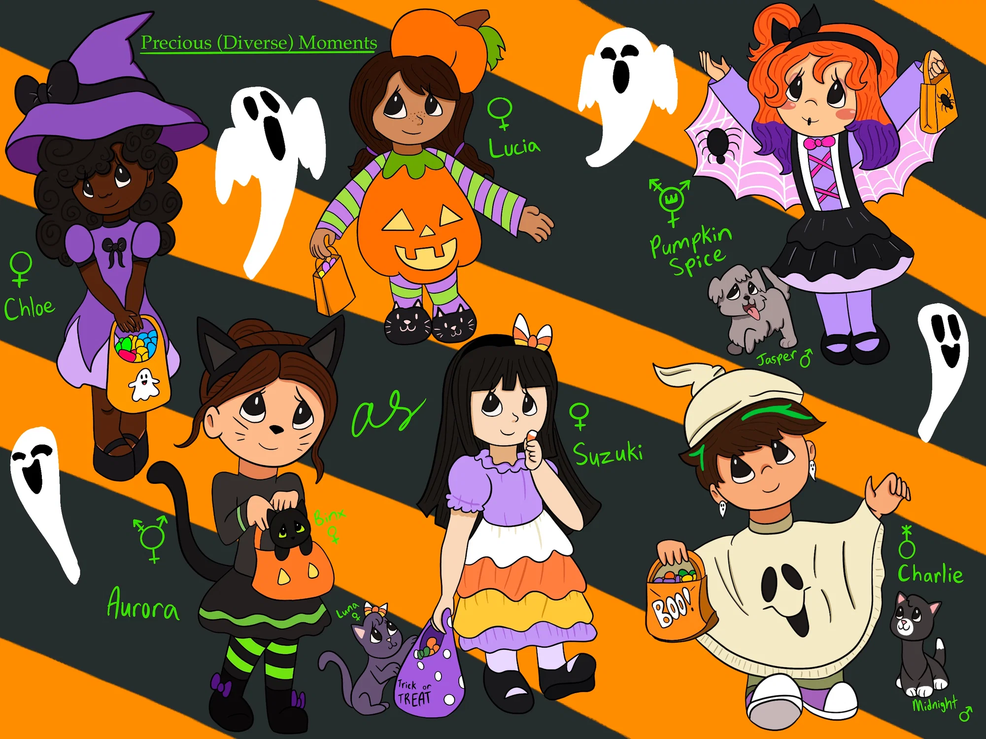 Precious Diverse Moments - Halloween