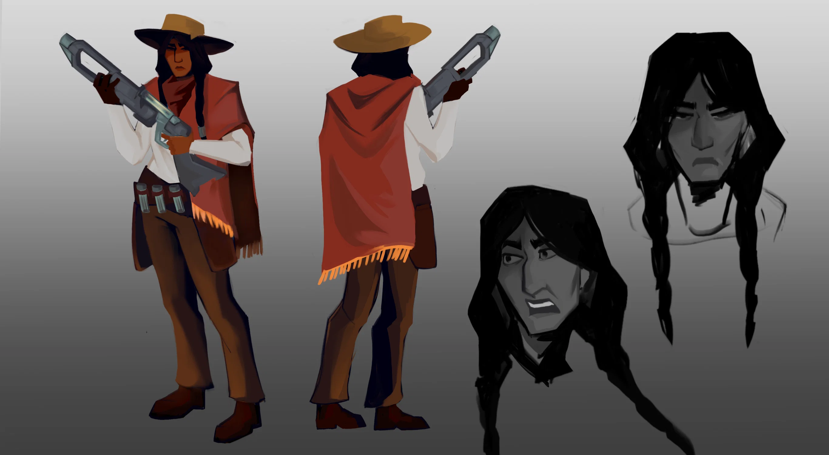 Industrial Western Protagonist