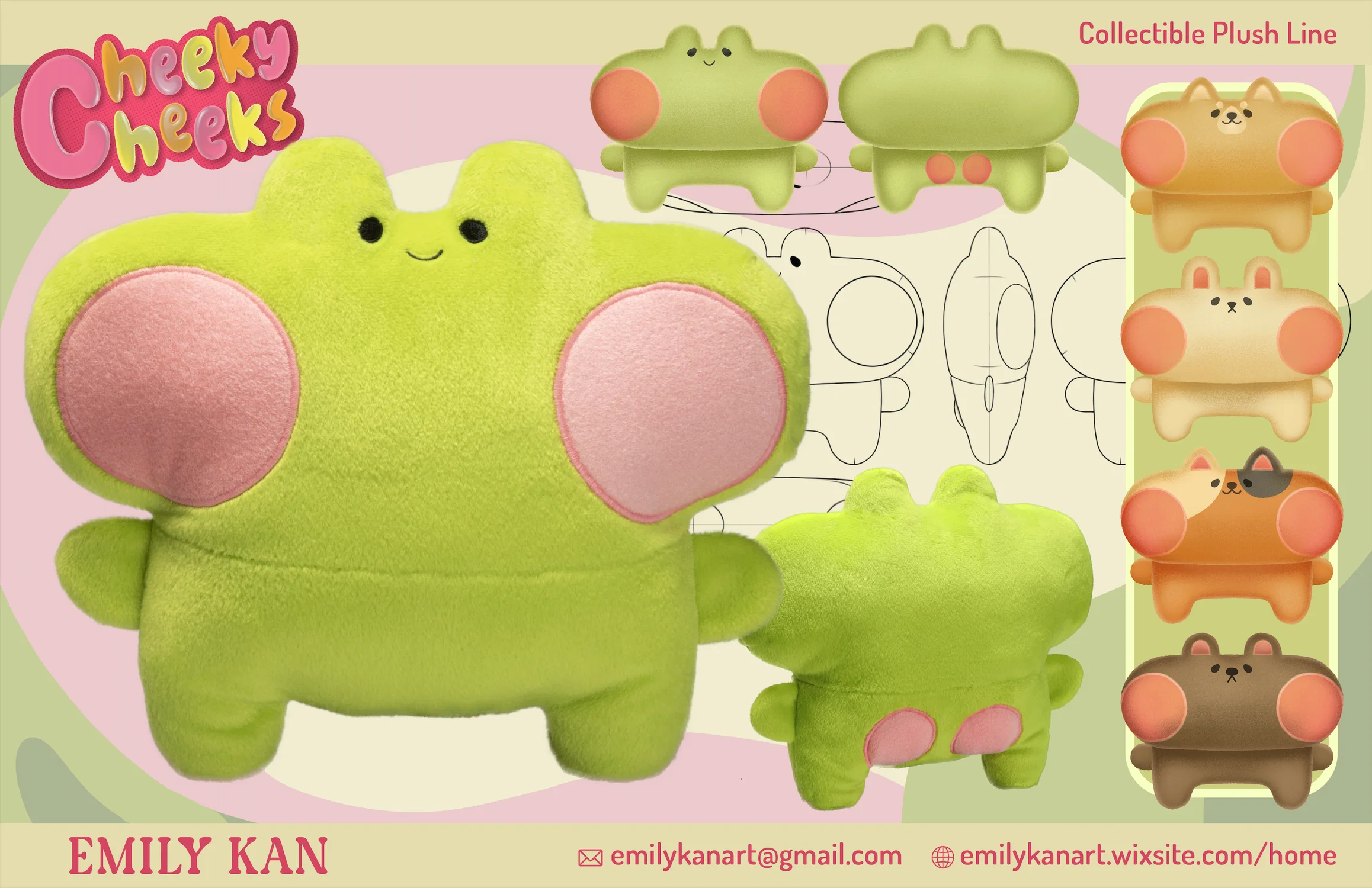 'Cheeky Cheeks' Collectible Plush Line