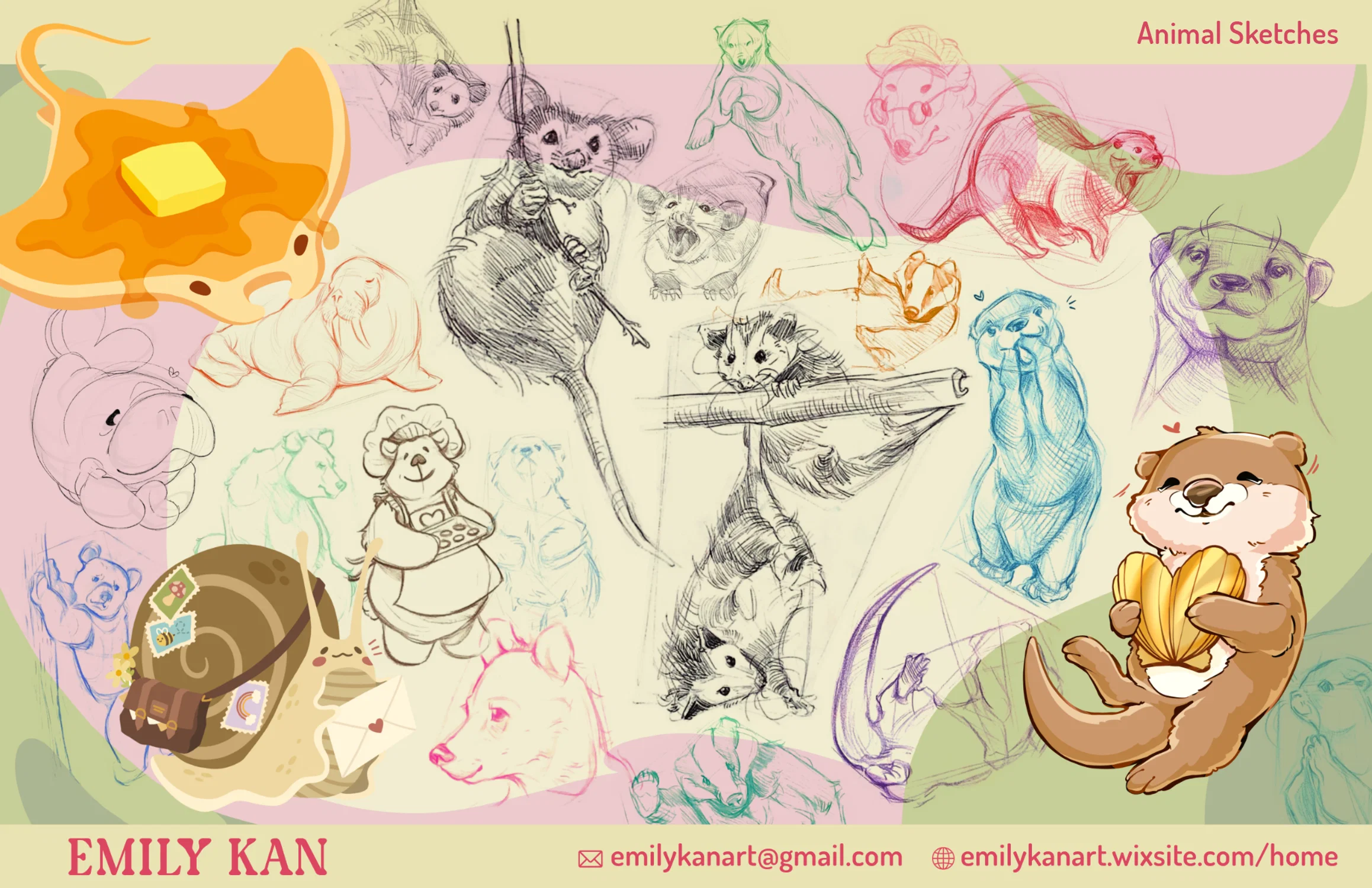 Collection of Animal Sketches