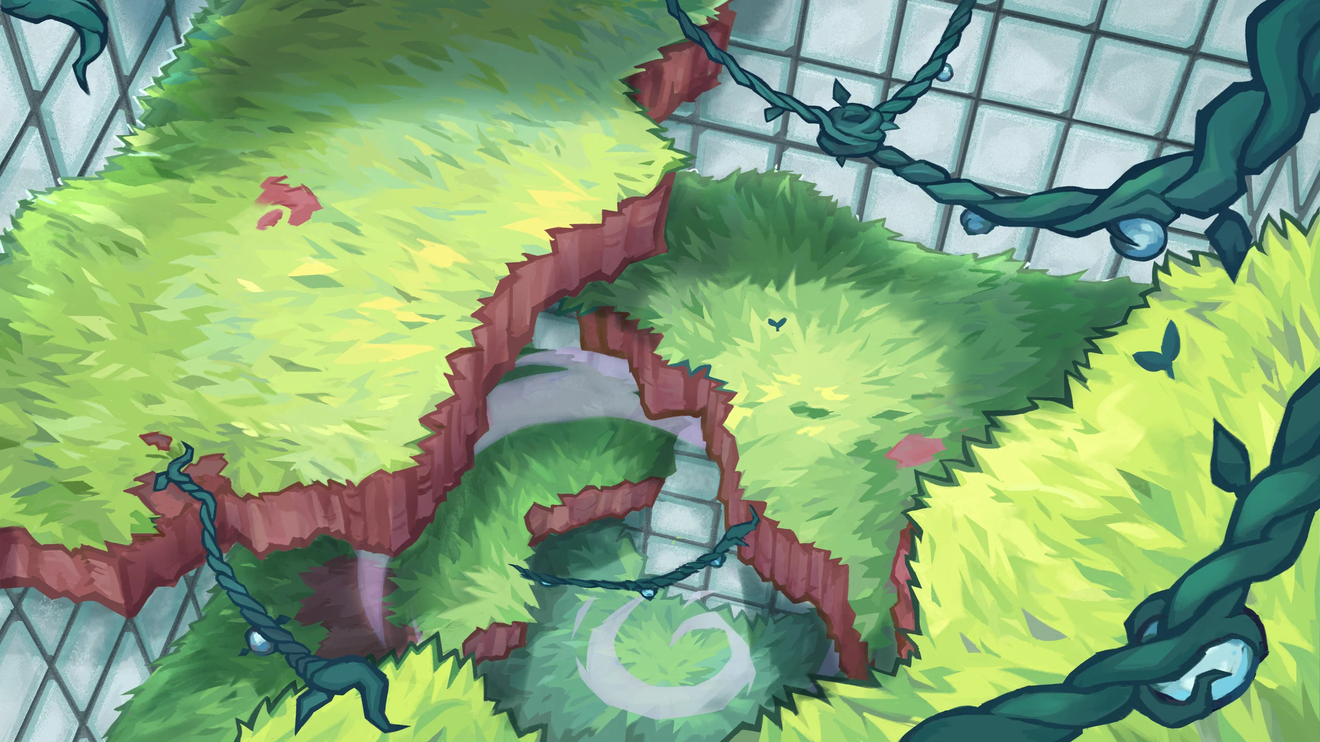Illustration depicting the layered environment my senior thesis takes place in.
