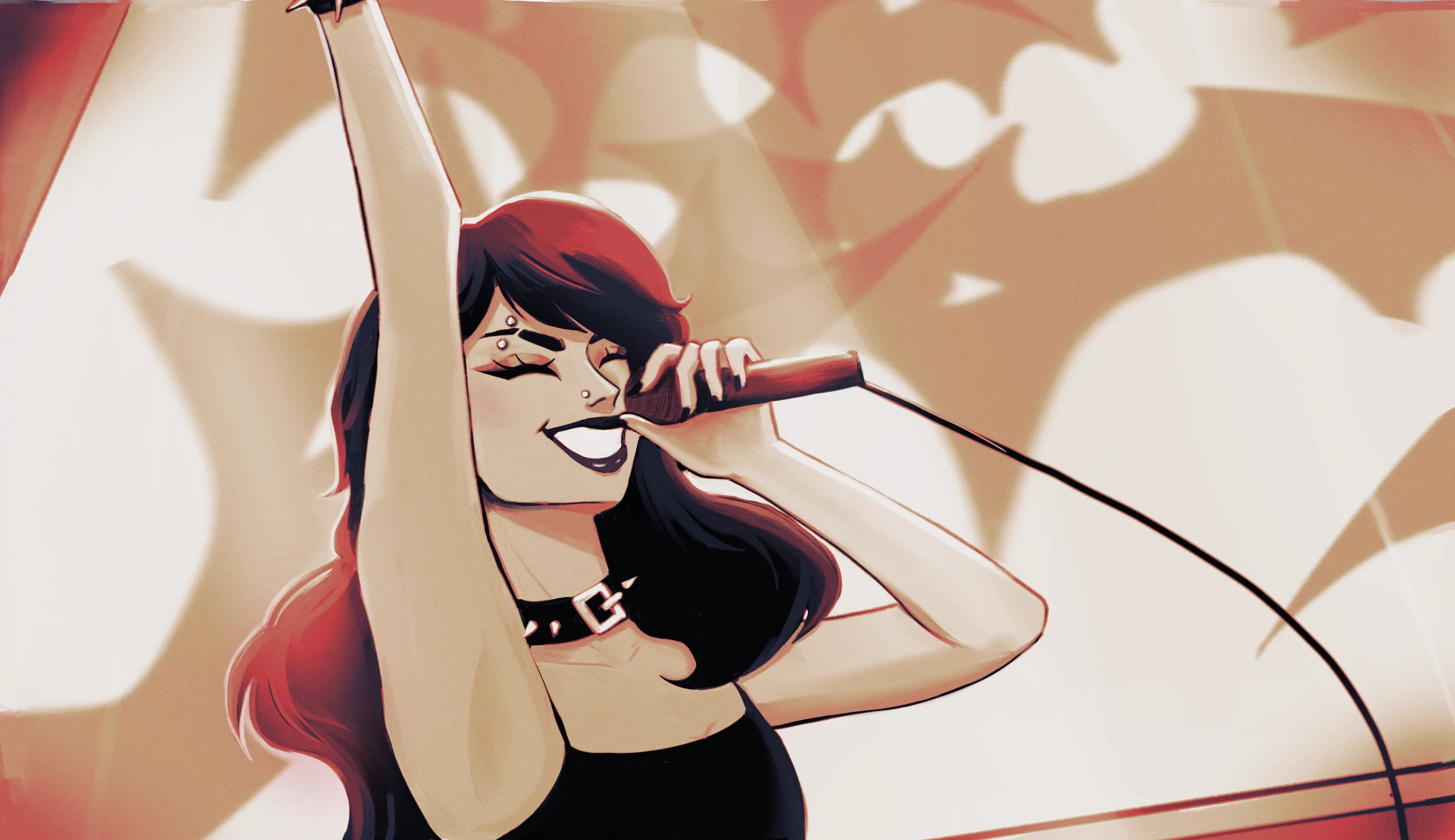 Rockstar Girl Illustration