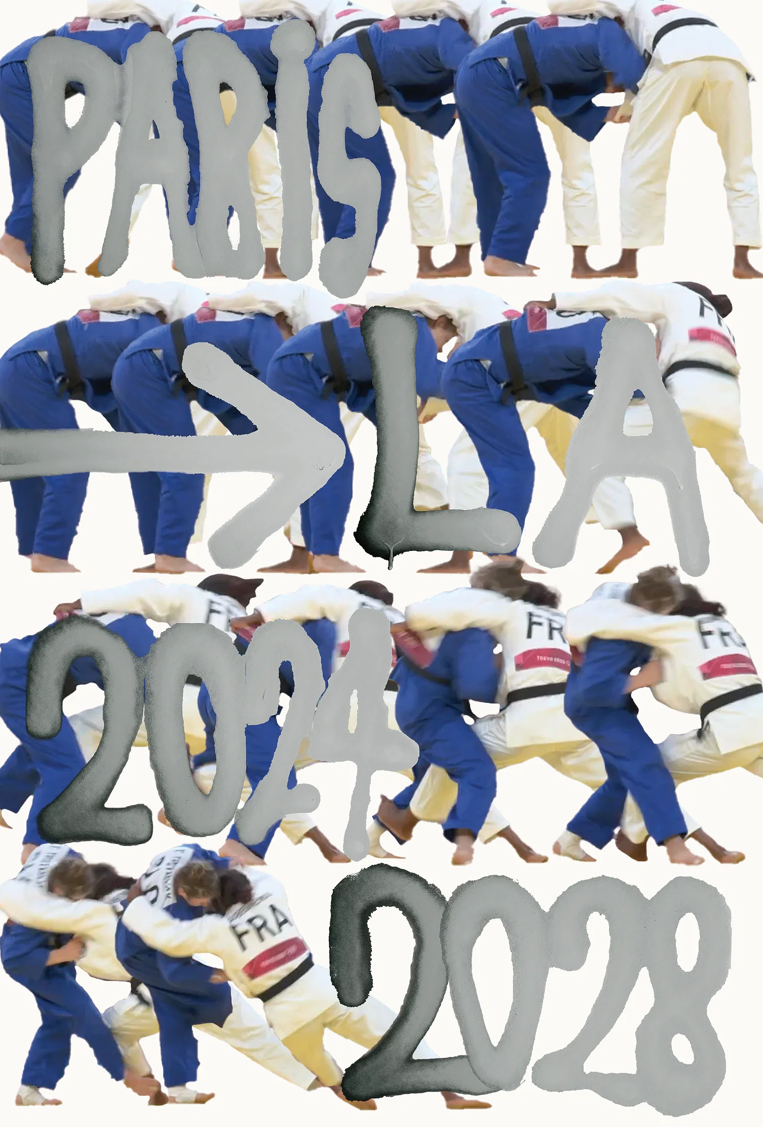 The LA County Arts & Culture and City of Paris competition nominated poster.
