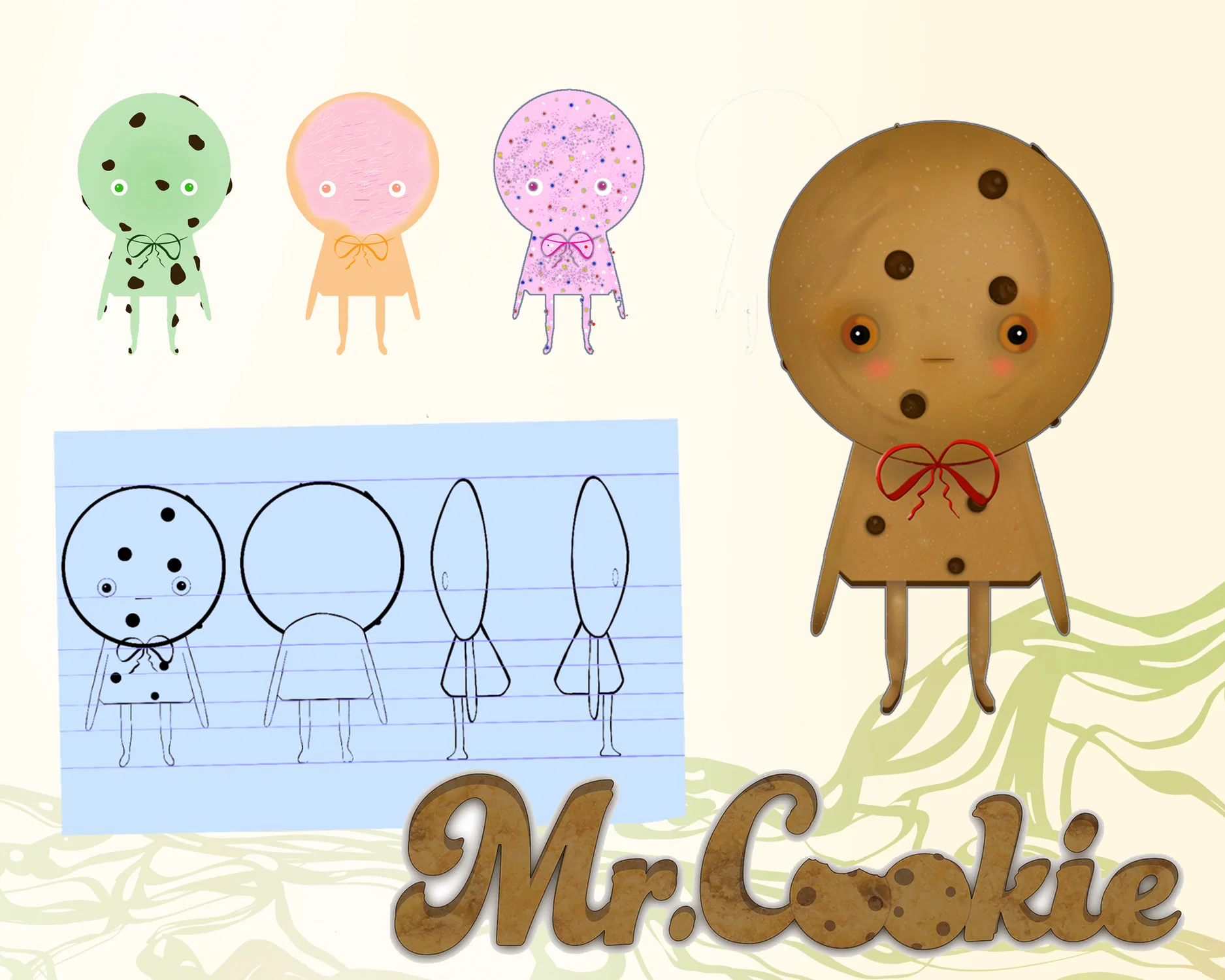 Anthropomorphic cookie man
