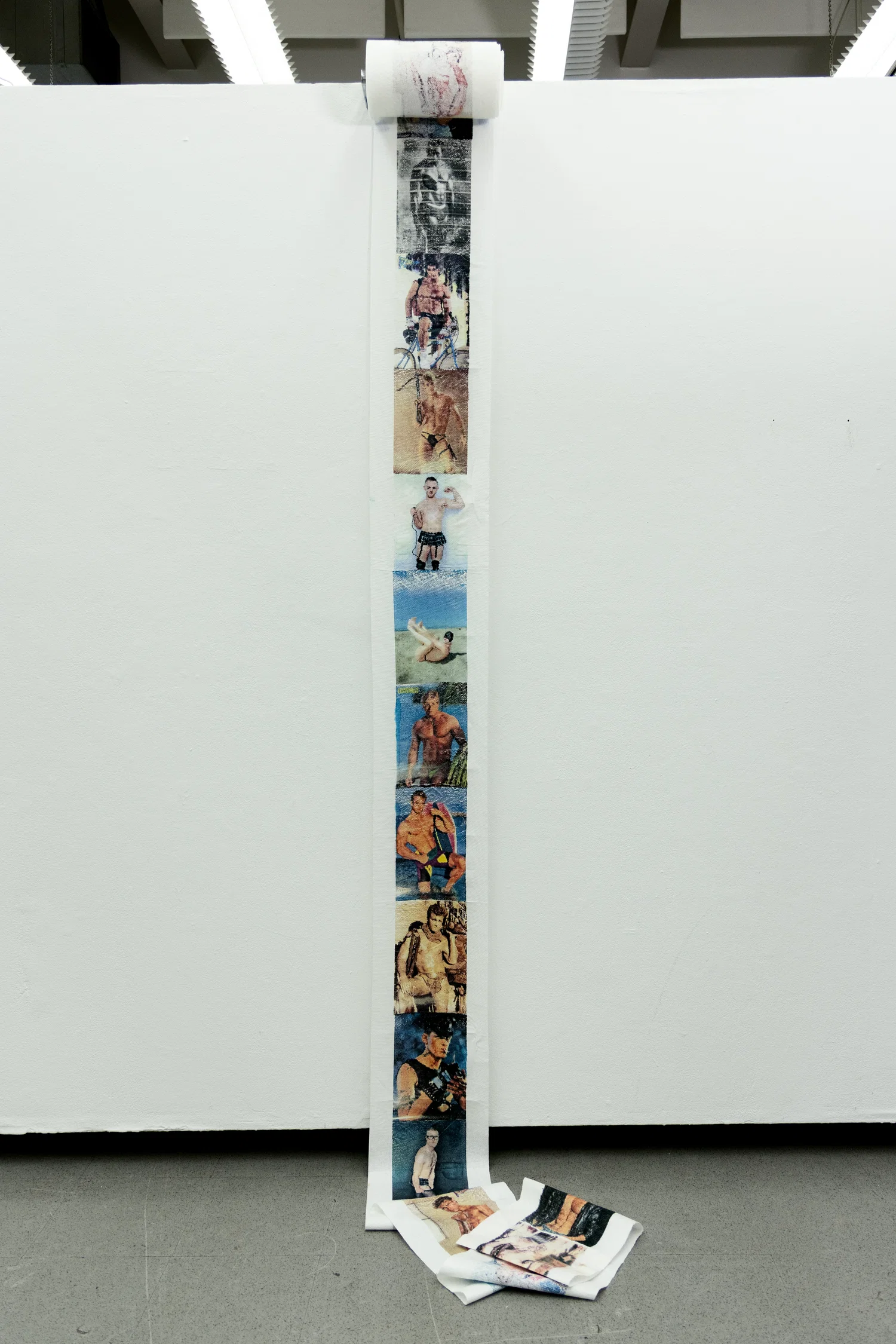 Inkjet Monotype on a roll of paper towel - dimensions variable