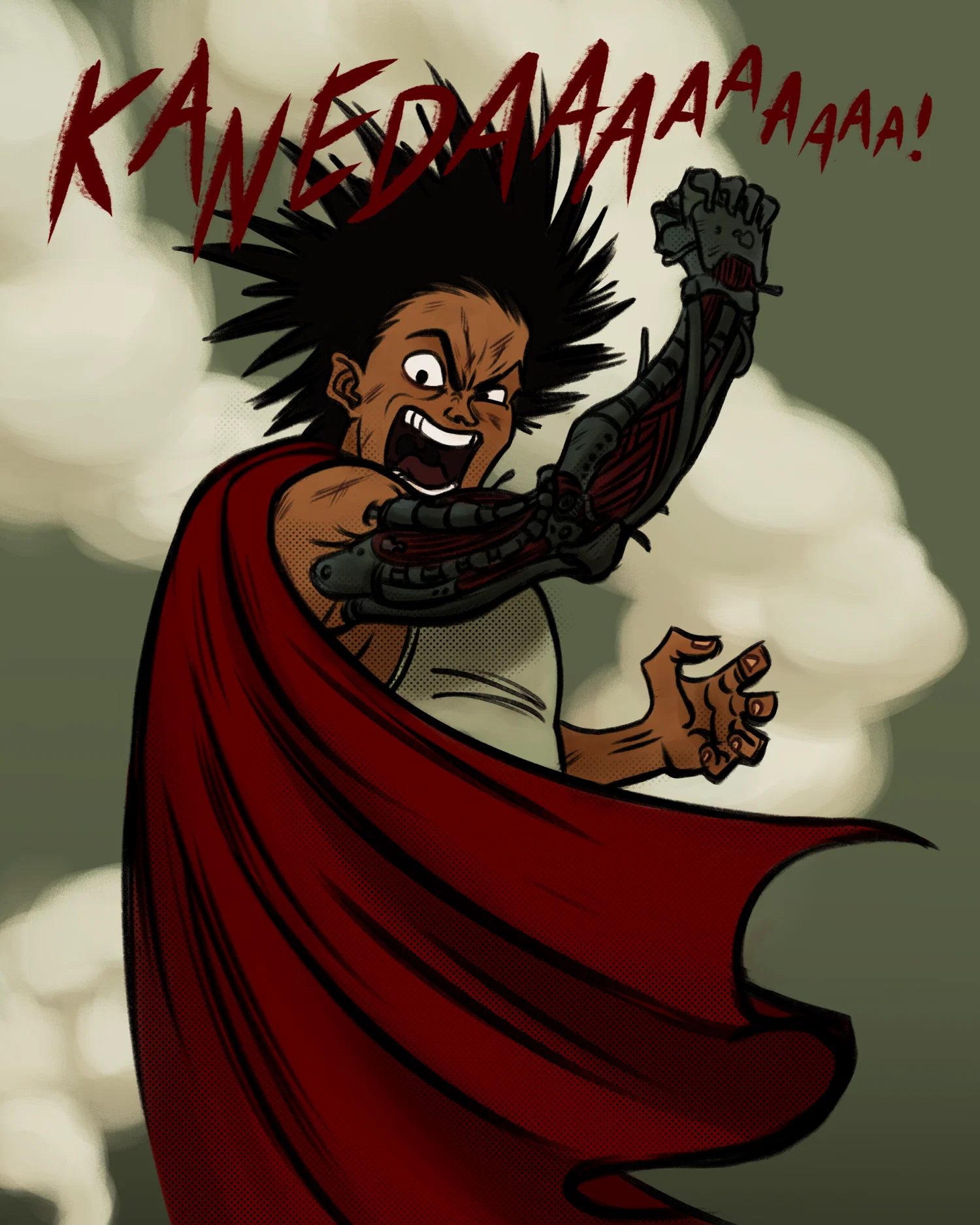 Illustration of Tetsuo from Akira