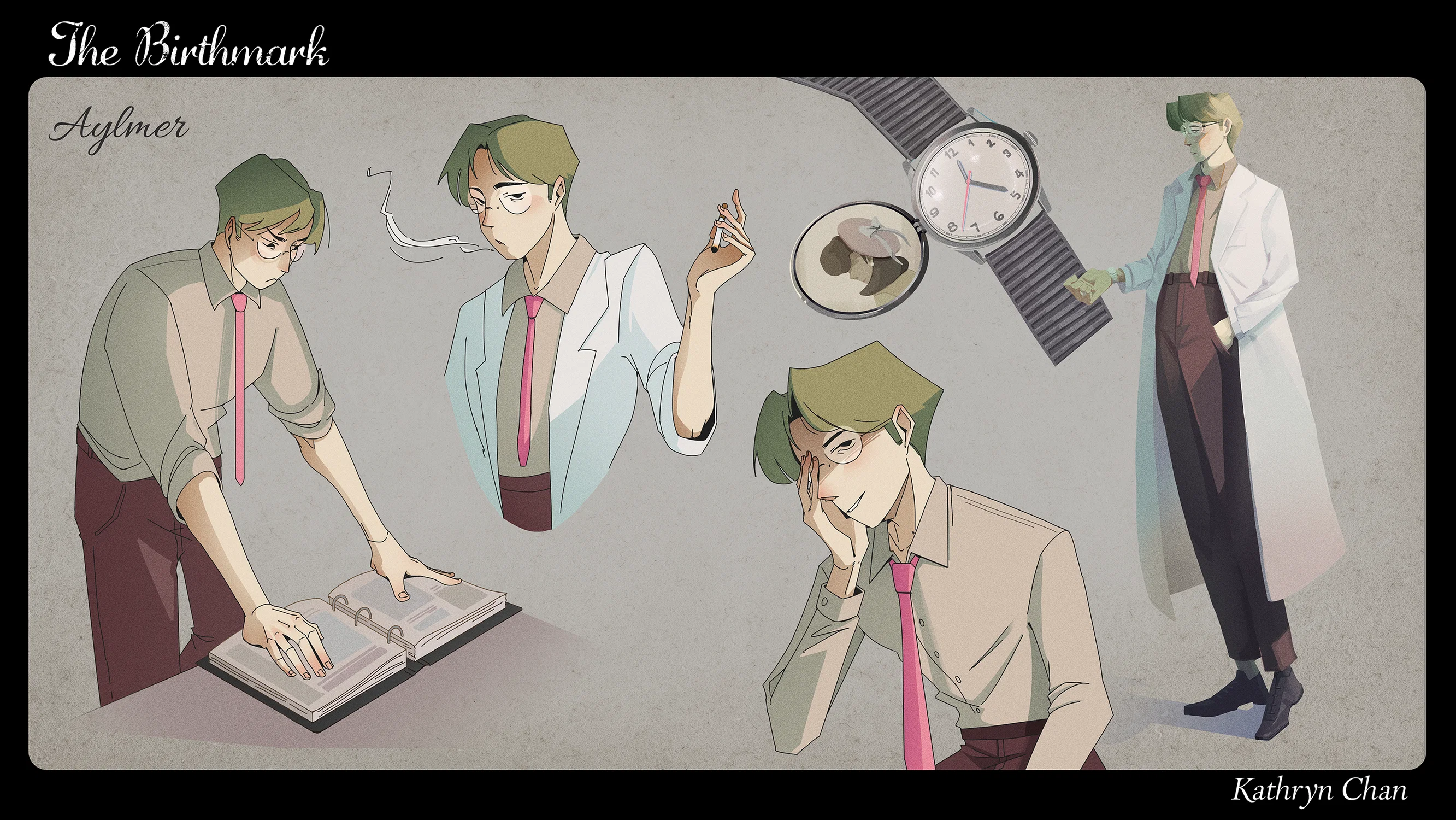 Character sheet for the male lead: Aylmer.