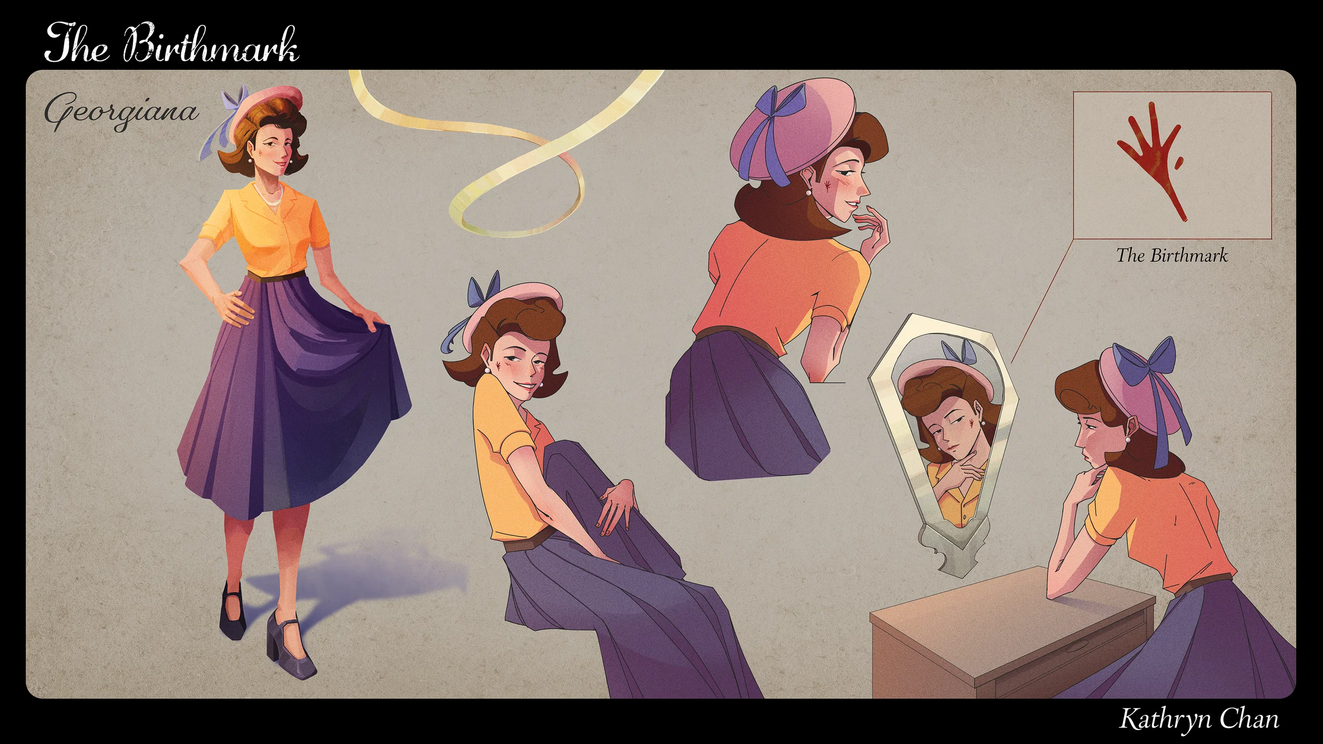 Character Sheet for the Female Lead: Georgiana.