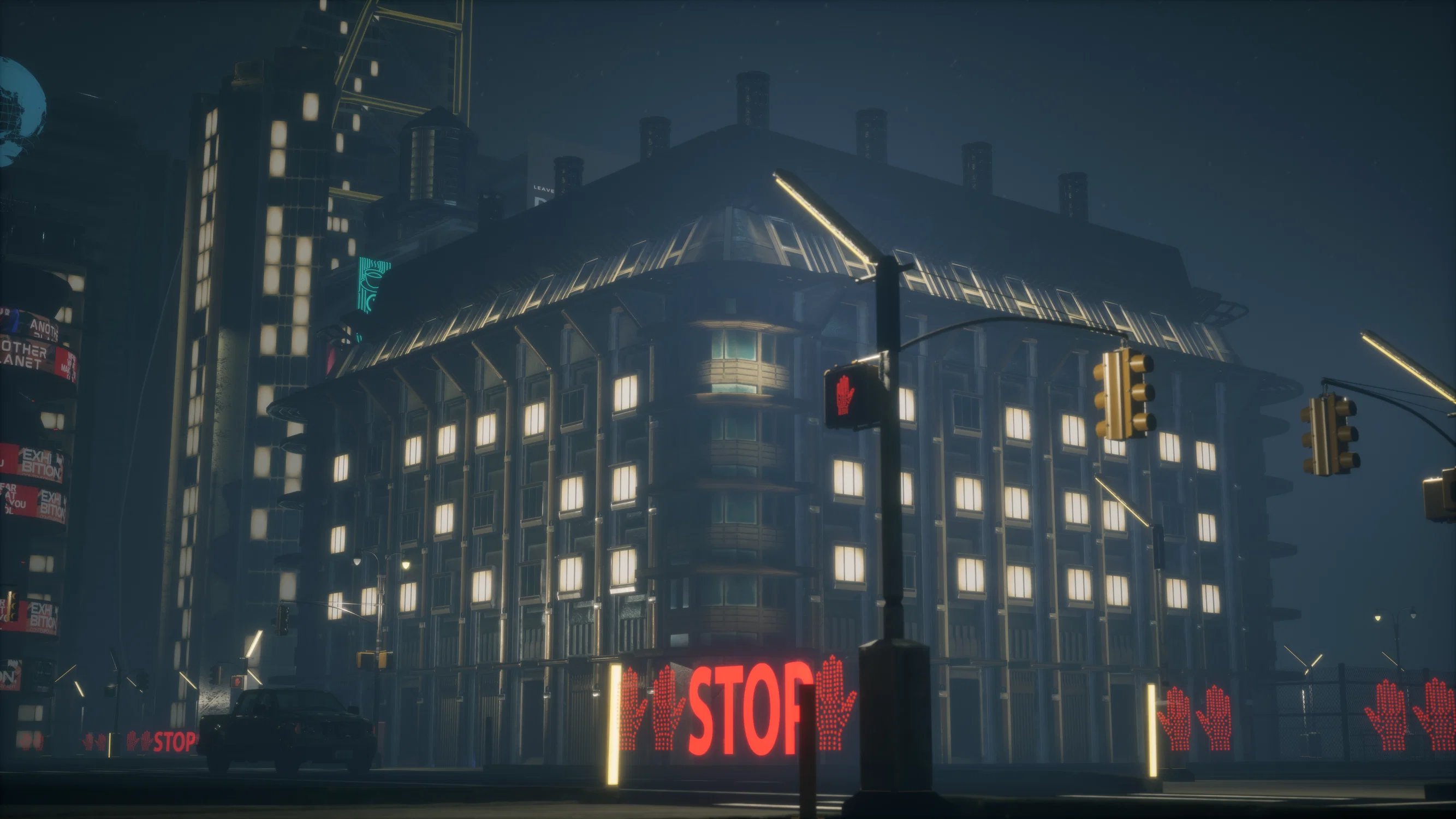 Additional building in Cyberpunk London
