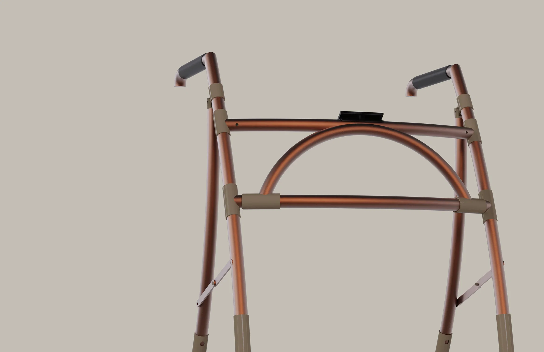 Section view of the aluminum tubing form