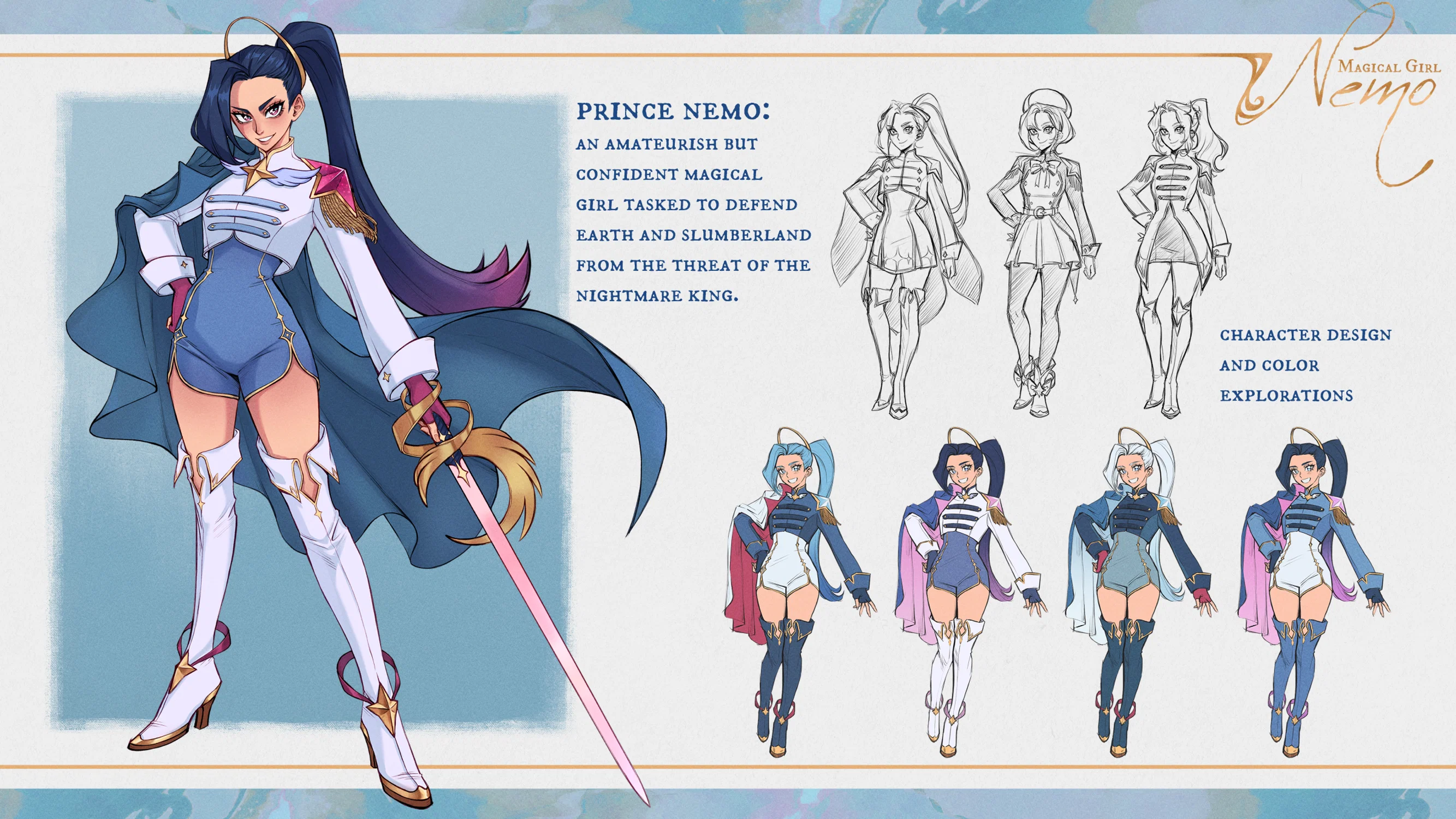 Prince Nemo Character Design Sheet