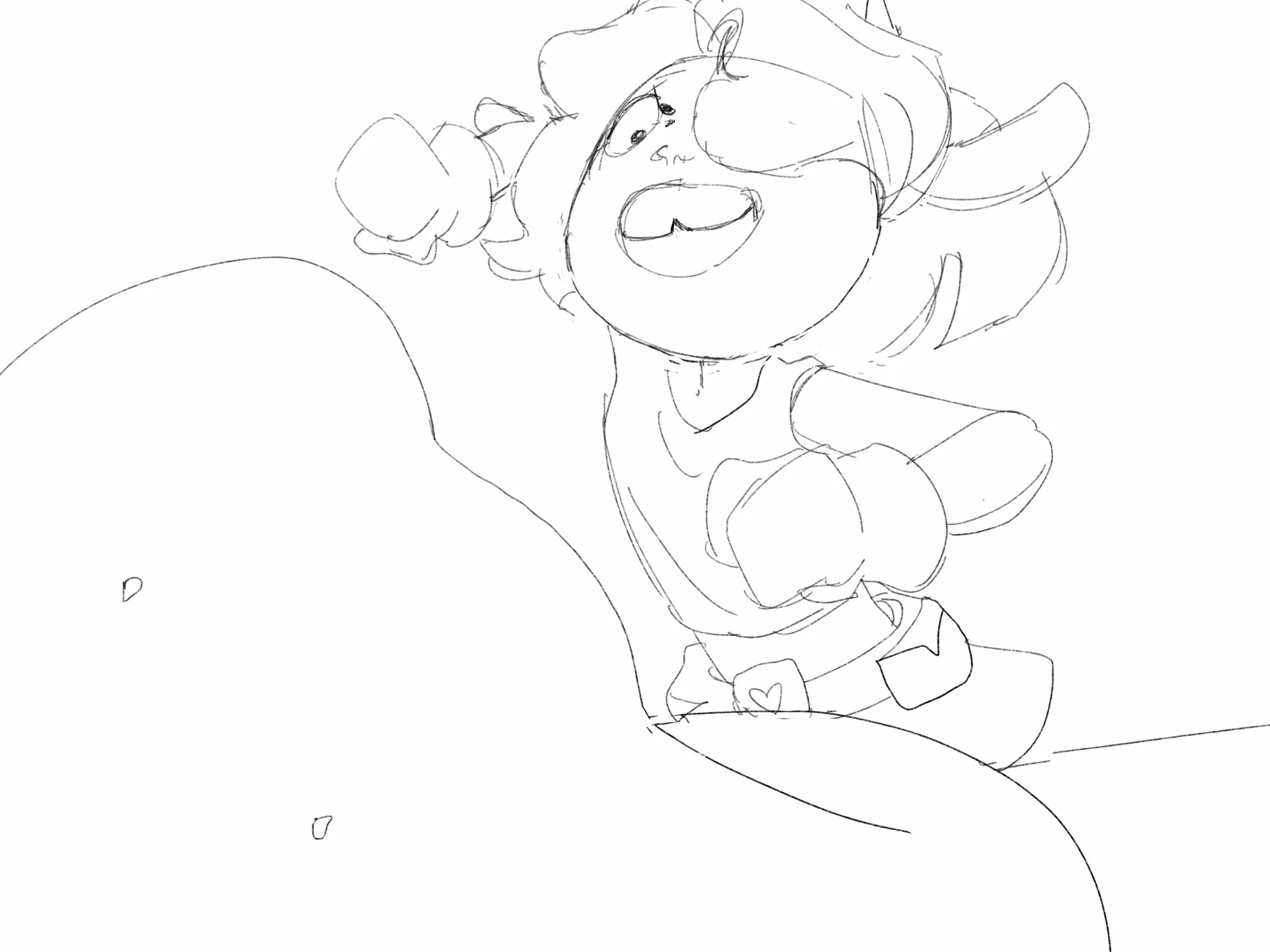 a fun GIF of a satyr punching rising dough, the dough punches back