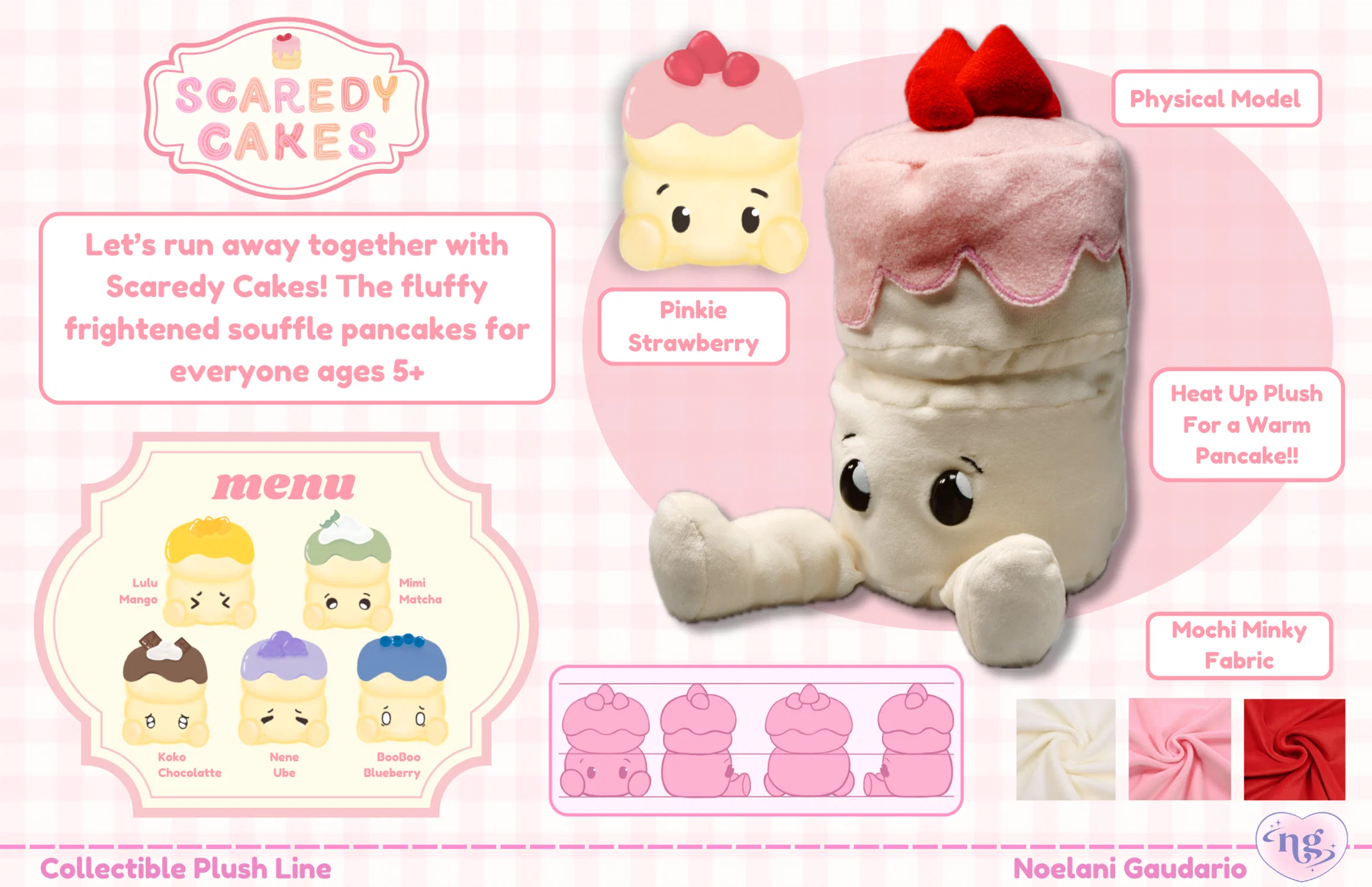A plush concept based on Japanese Souffle Pancakes.