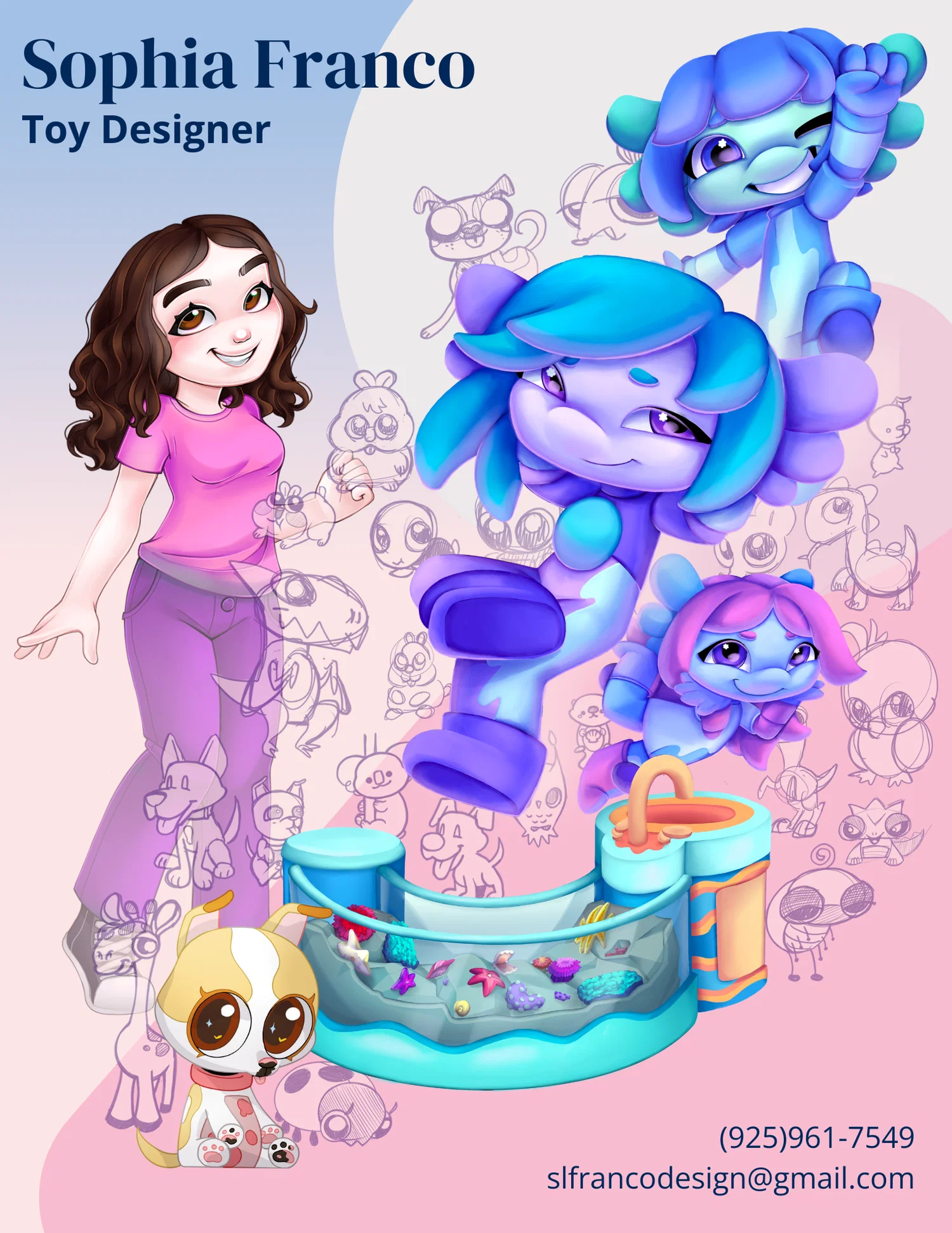 Image shows a variety of illustrations of animals, people, and objects. It is bright and colorful.