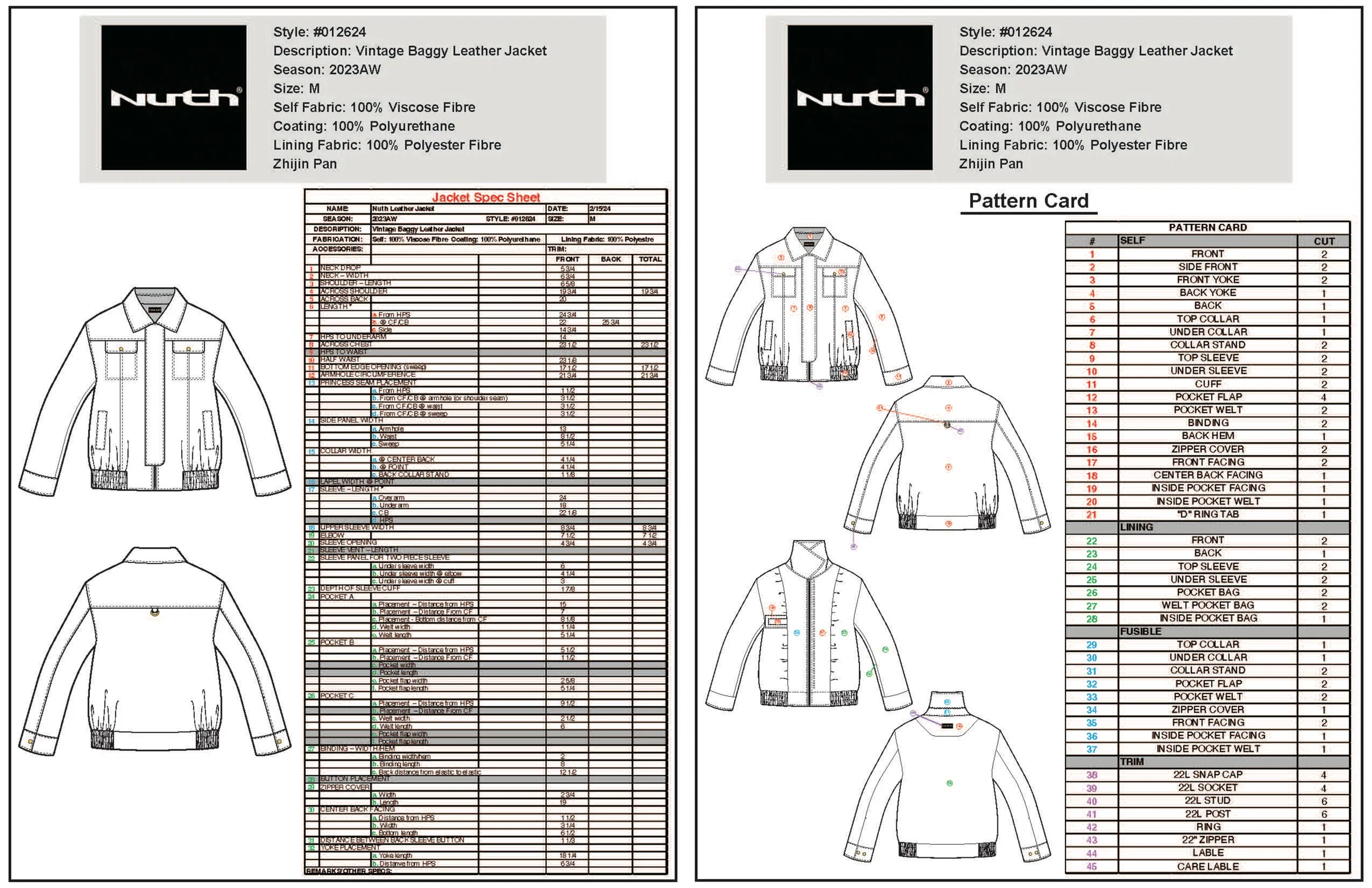 Jacket techpack