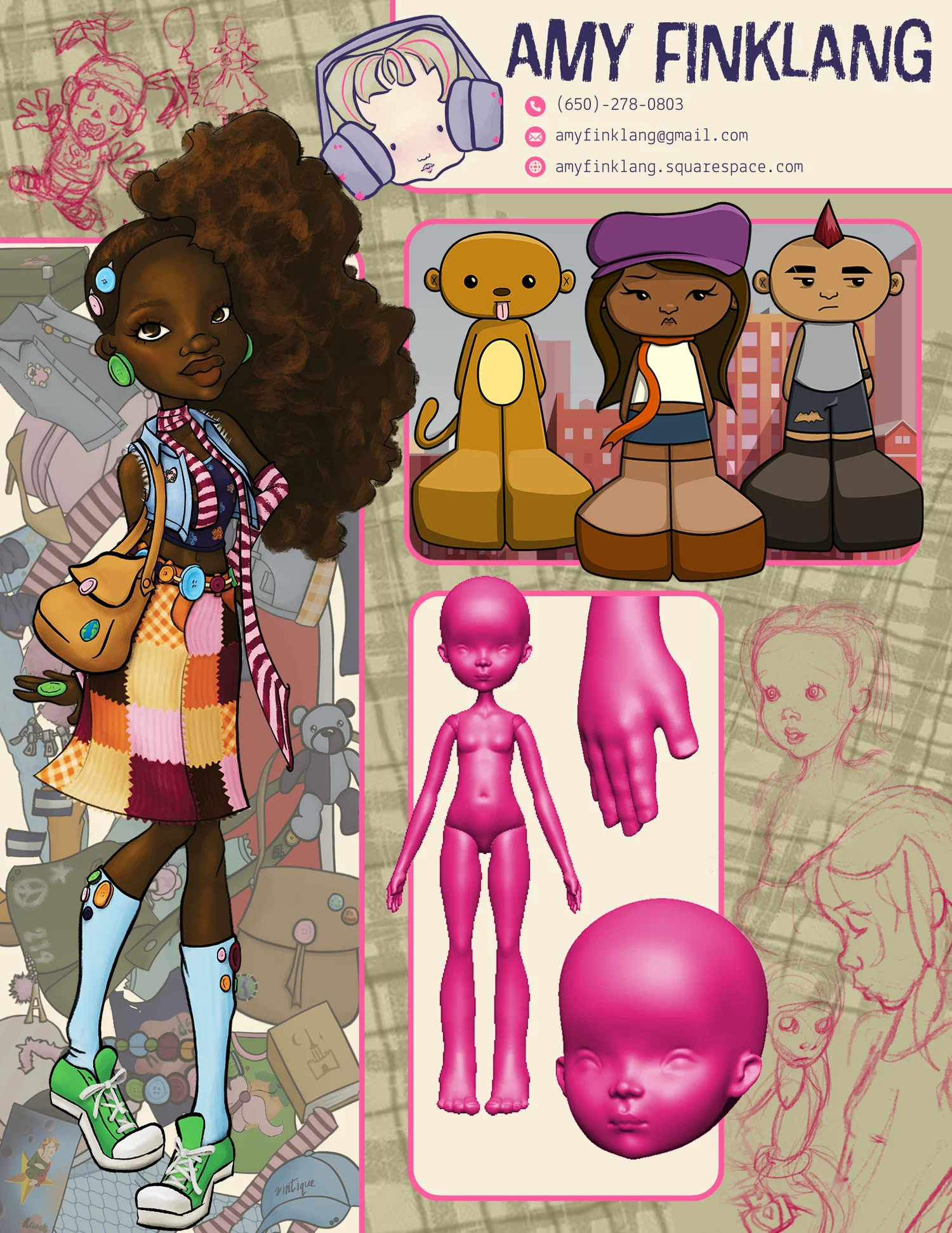 Amy Finklang promo sheet