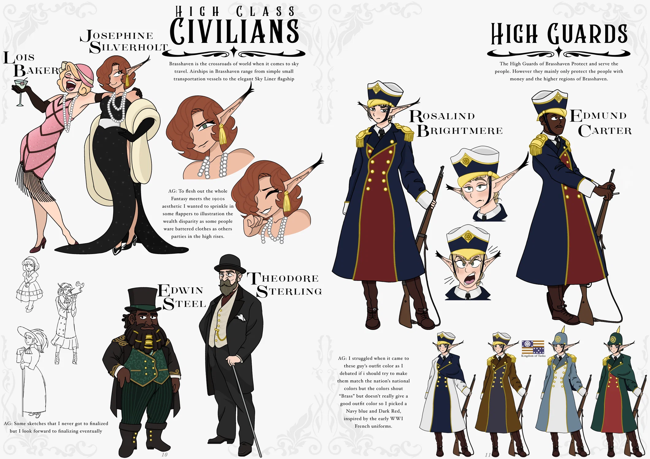 High class civilians of Brasshaven