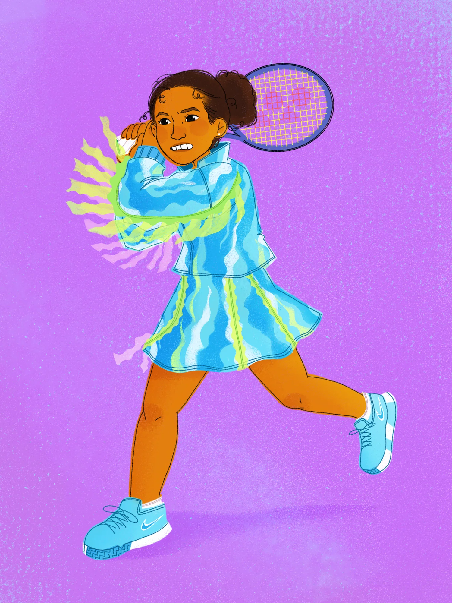 "Naomi Osaka," Digital Illustration