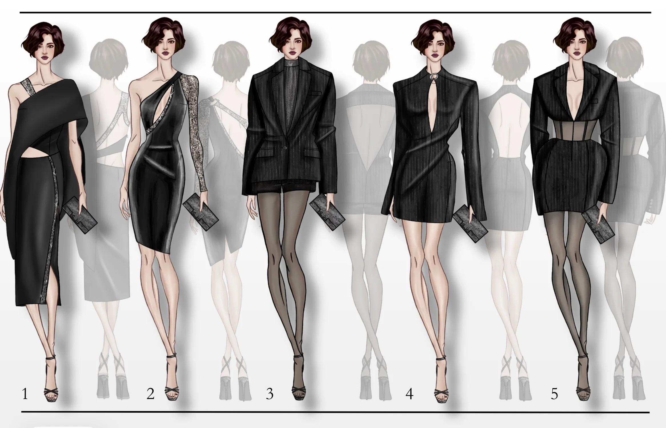 Cocktail attire lineup