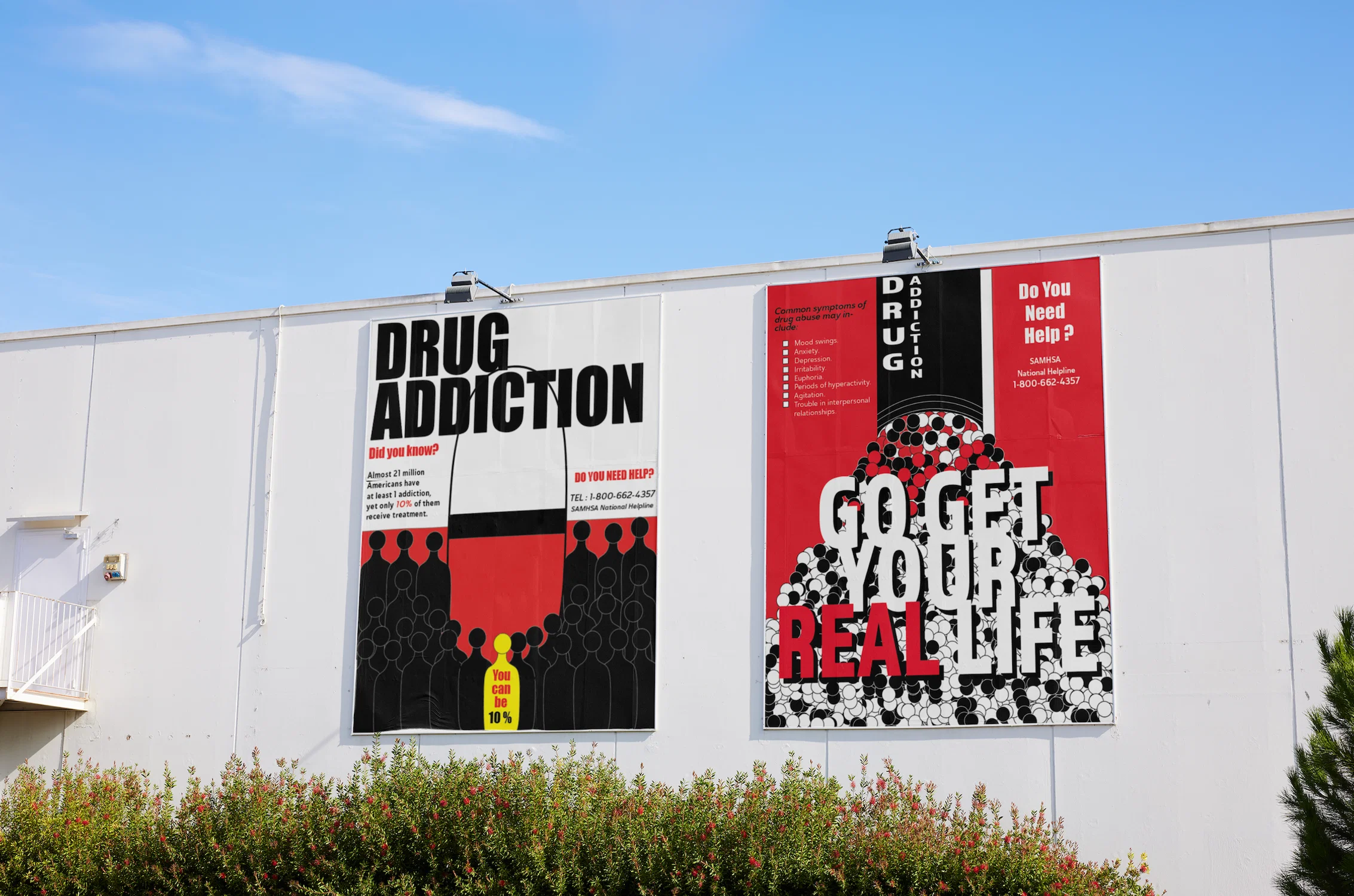 Drug addiction poster