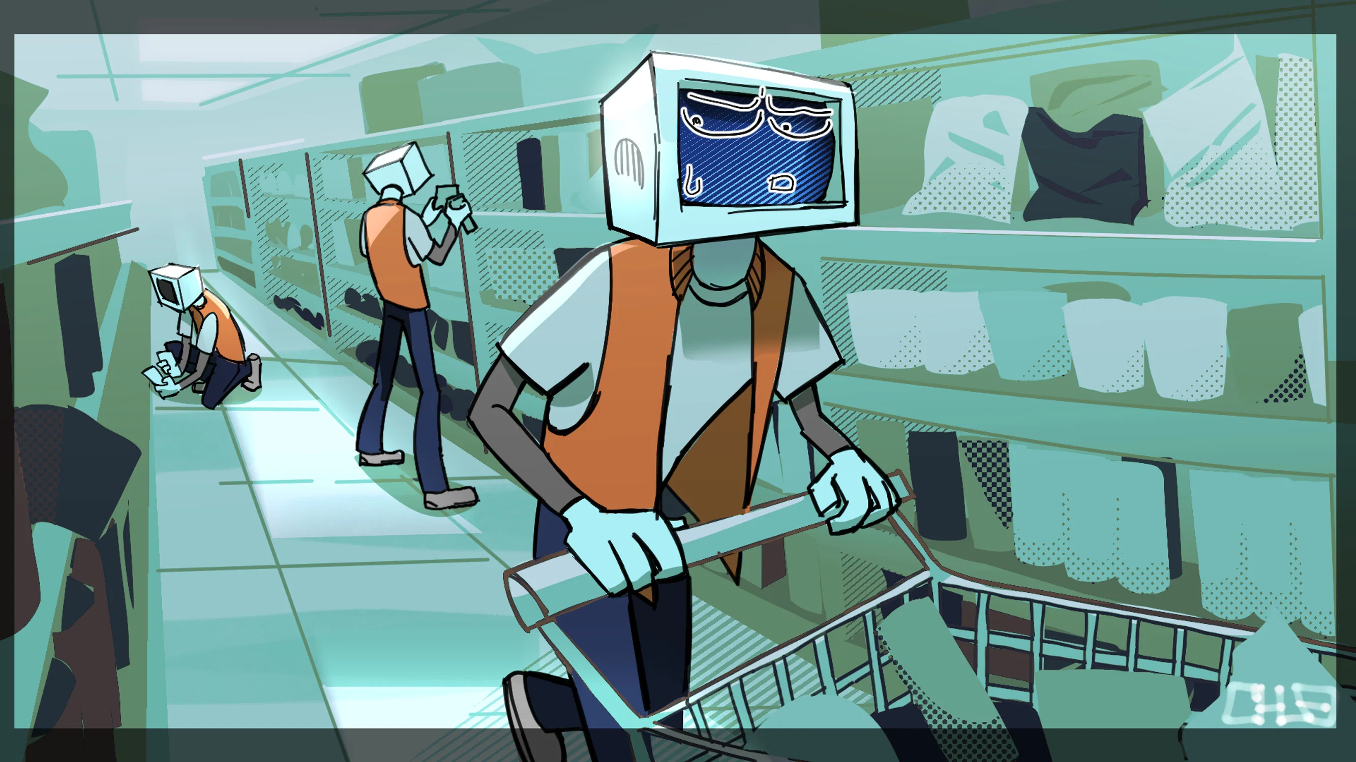 Convenience store concept art