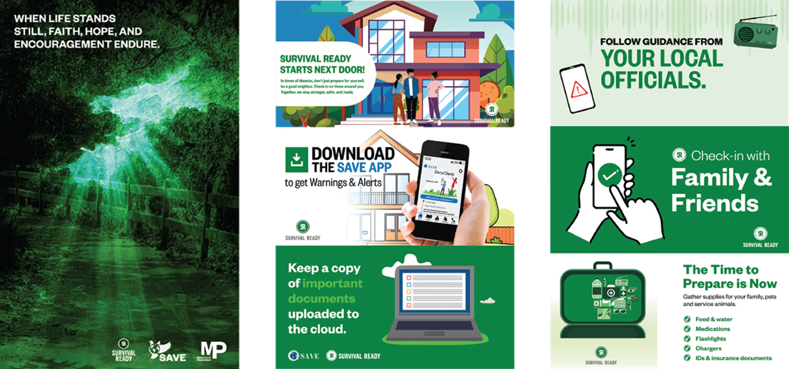 A world-building campaign using artwork and marketing materials to raise awareness and provide encouragement.