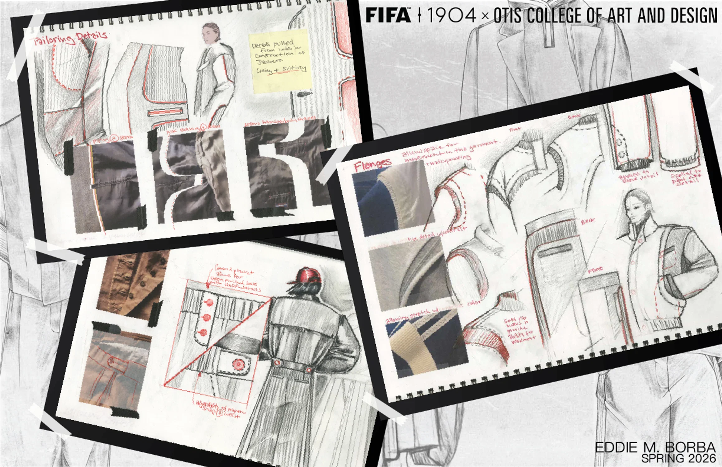 image showing sketchbook pages
