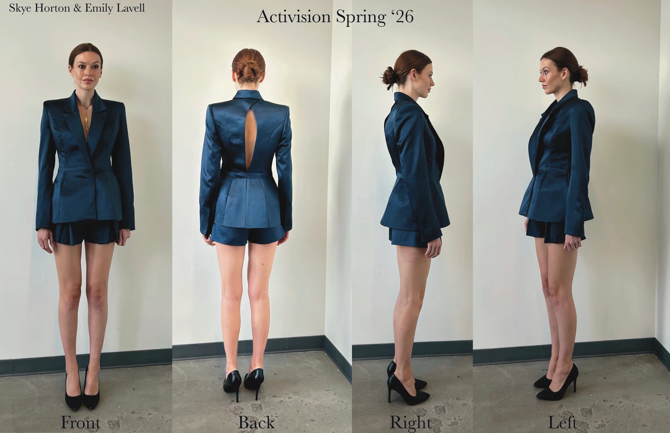 front, side, back
