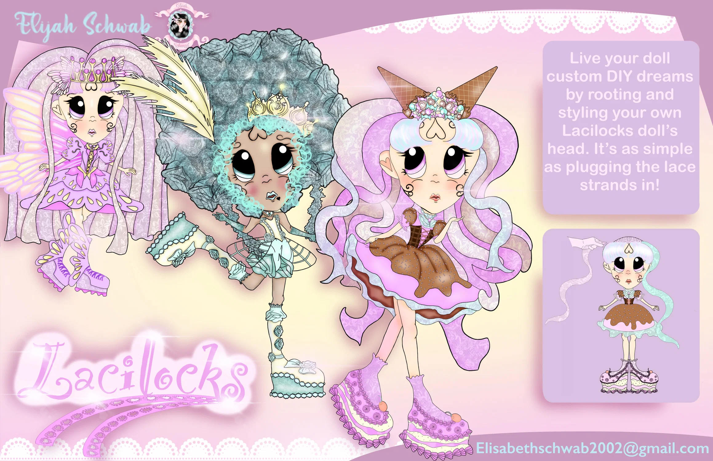 My doll line: Lacilocks!