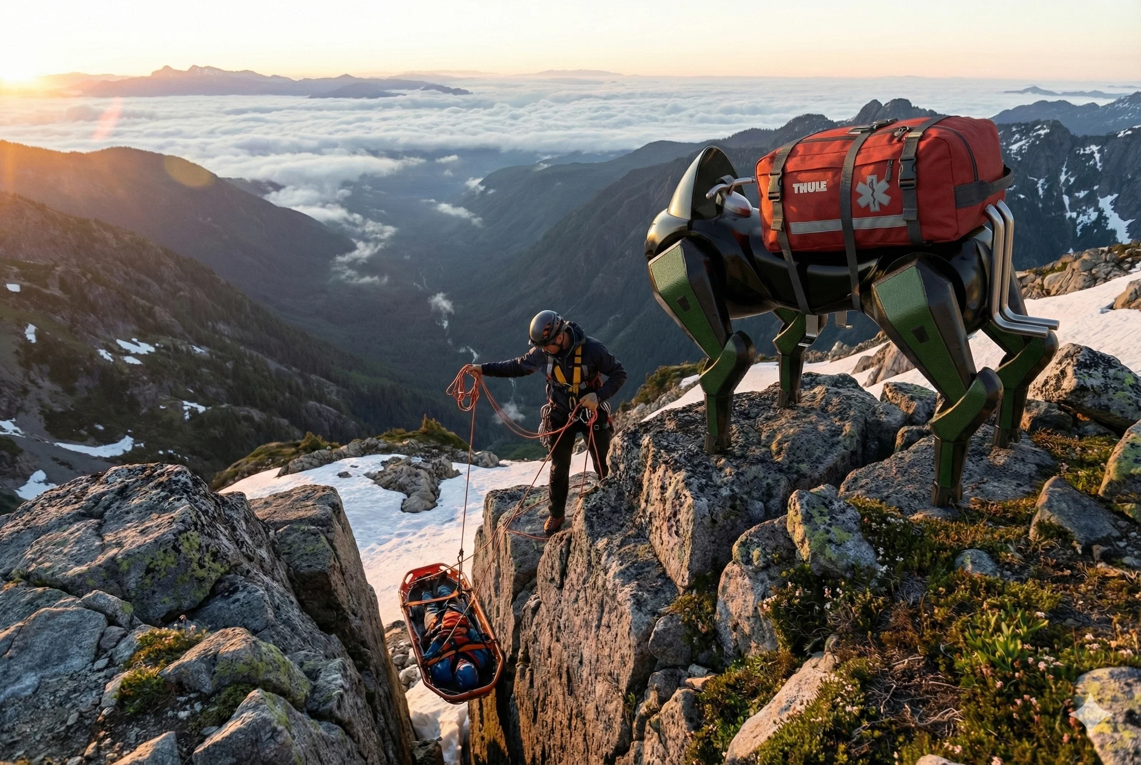 IBEX is an all-terrain quadruped robot rider designed to extend the reach of outdoor adventure. 