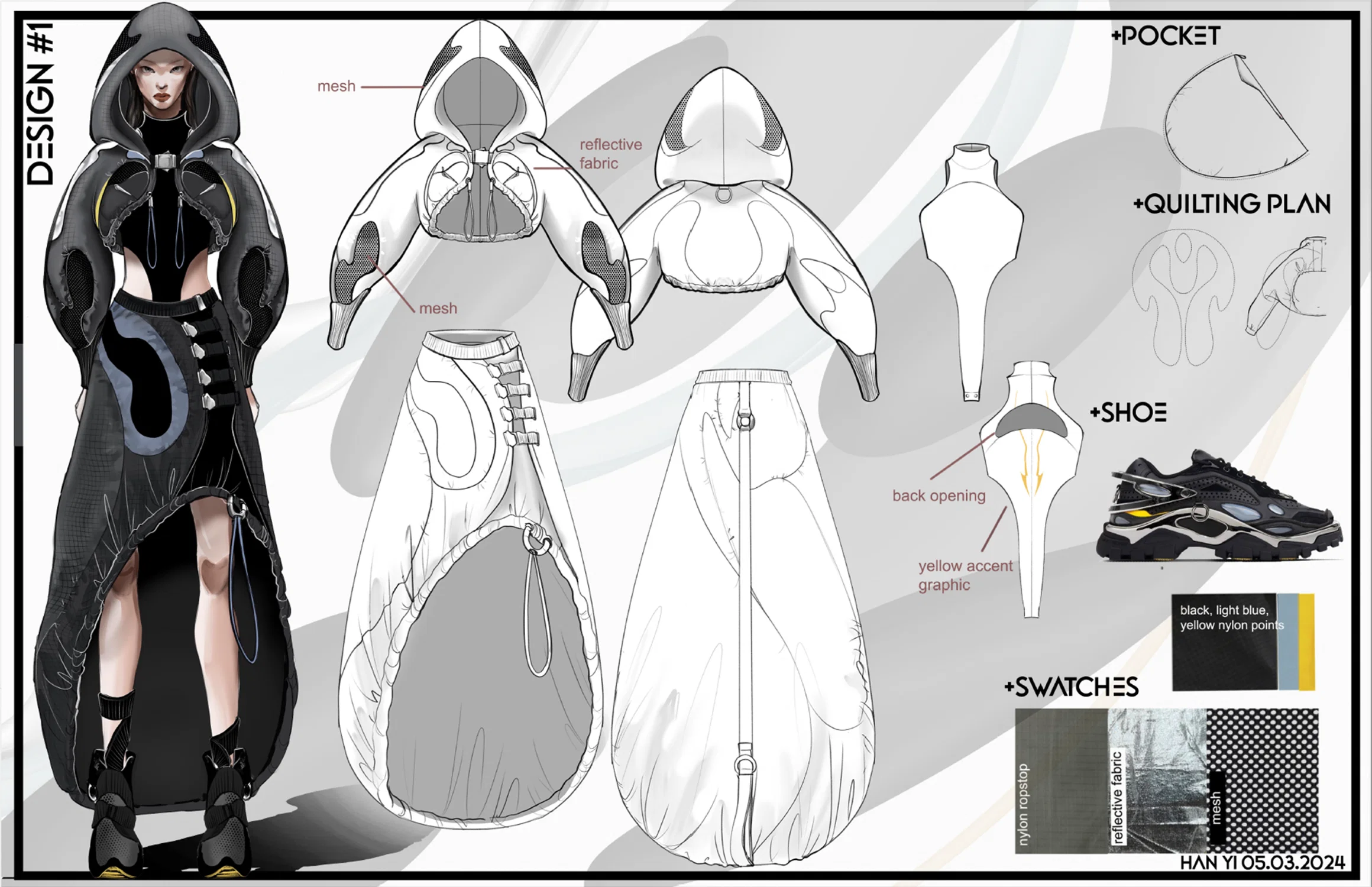 Activewear Project CAD/FLAT page