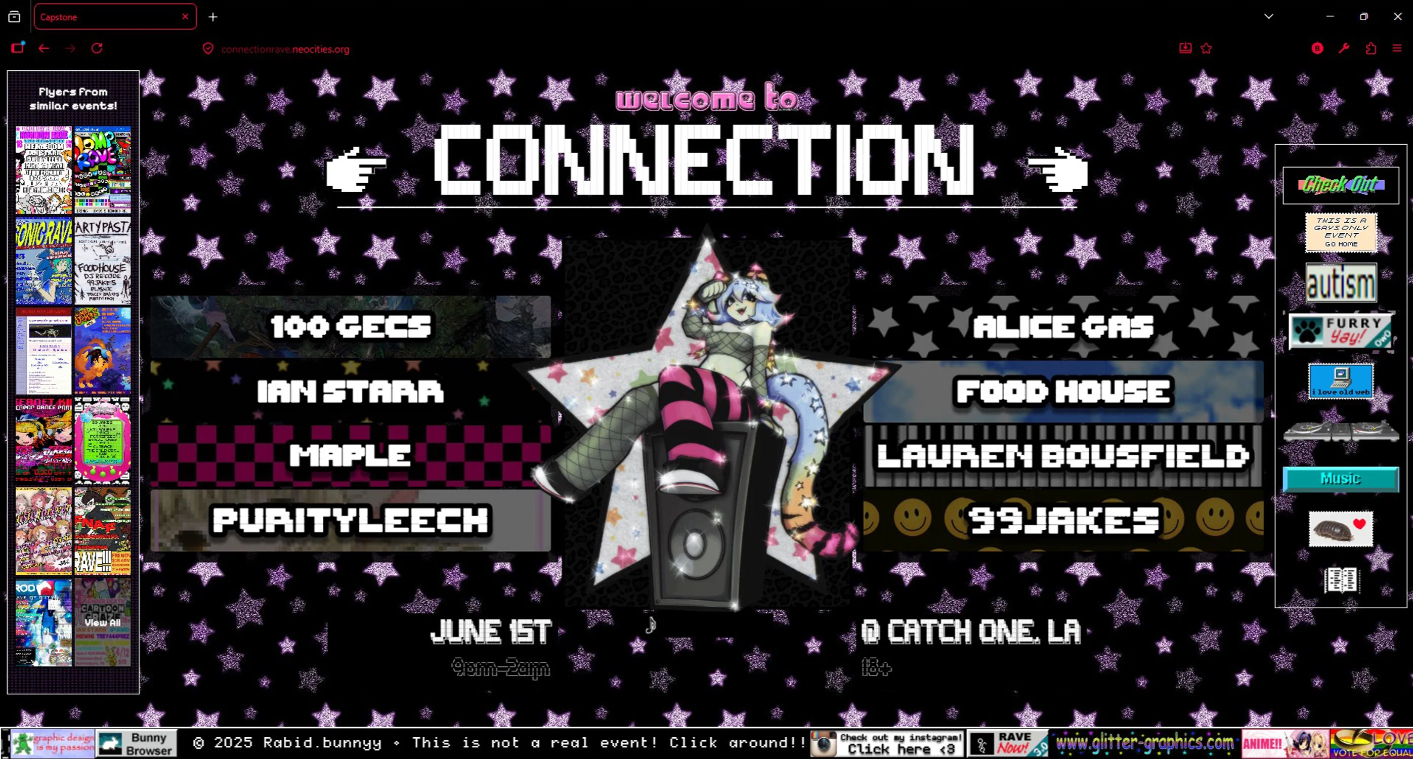 946 x 1919 px | Fifth Connection Piece | Interactive Webpage | VS Code - HTML, CSS, JS | 2025