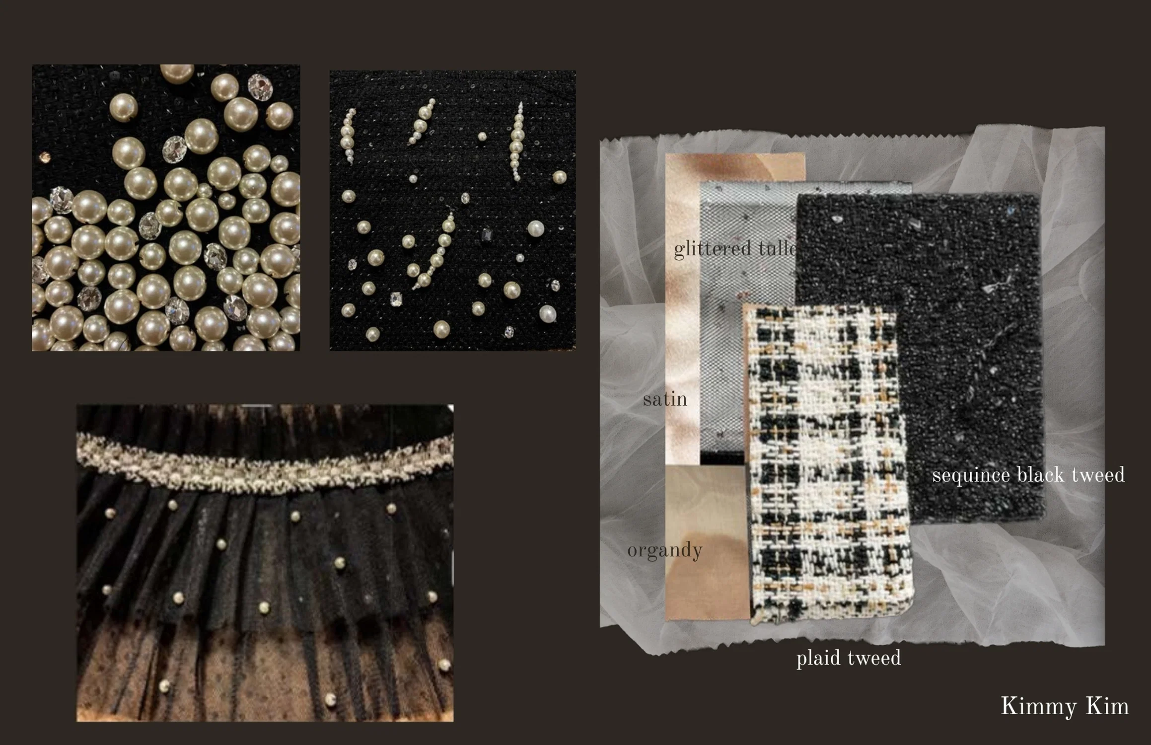 fabric board and samples