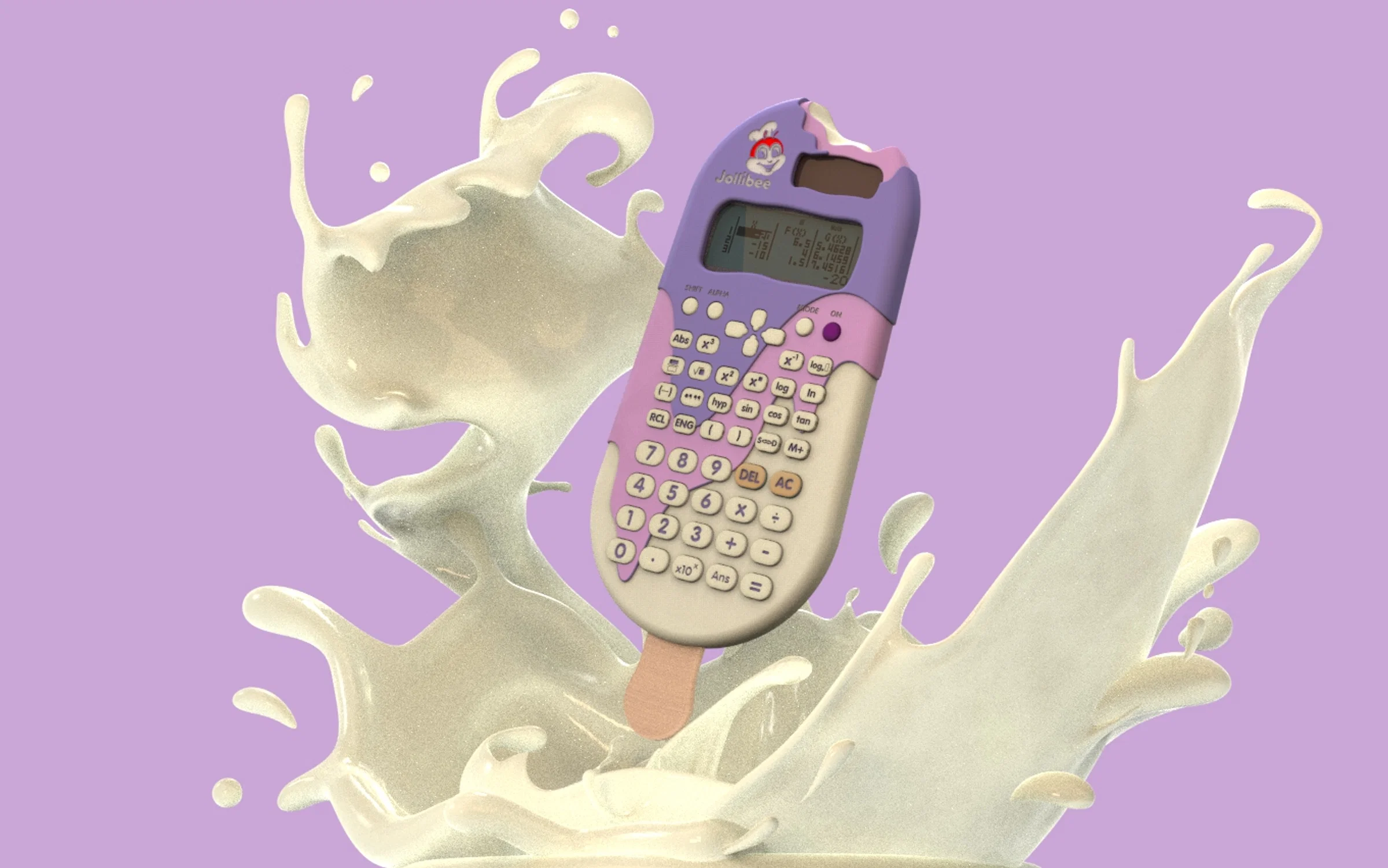 Ube Ice cream theme Calculator