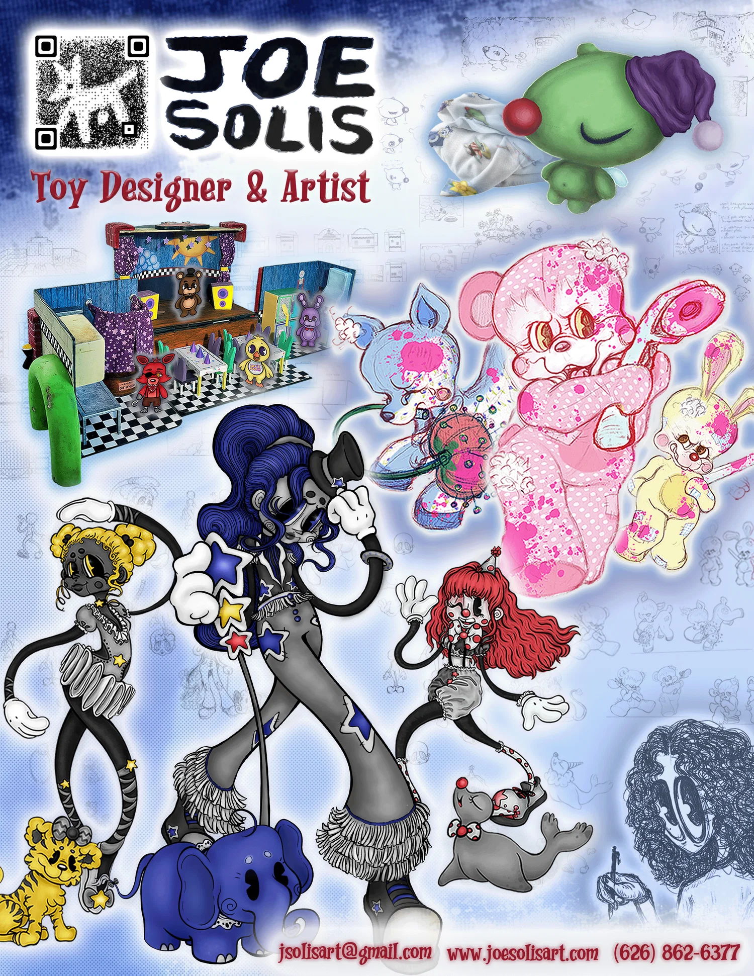 Joe Solis Promo Sheet --- Boys Design and Collectibles